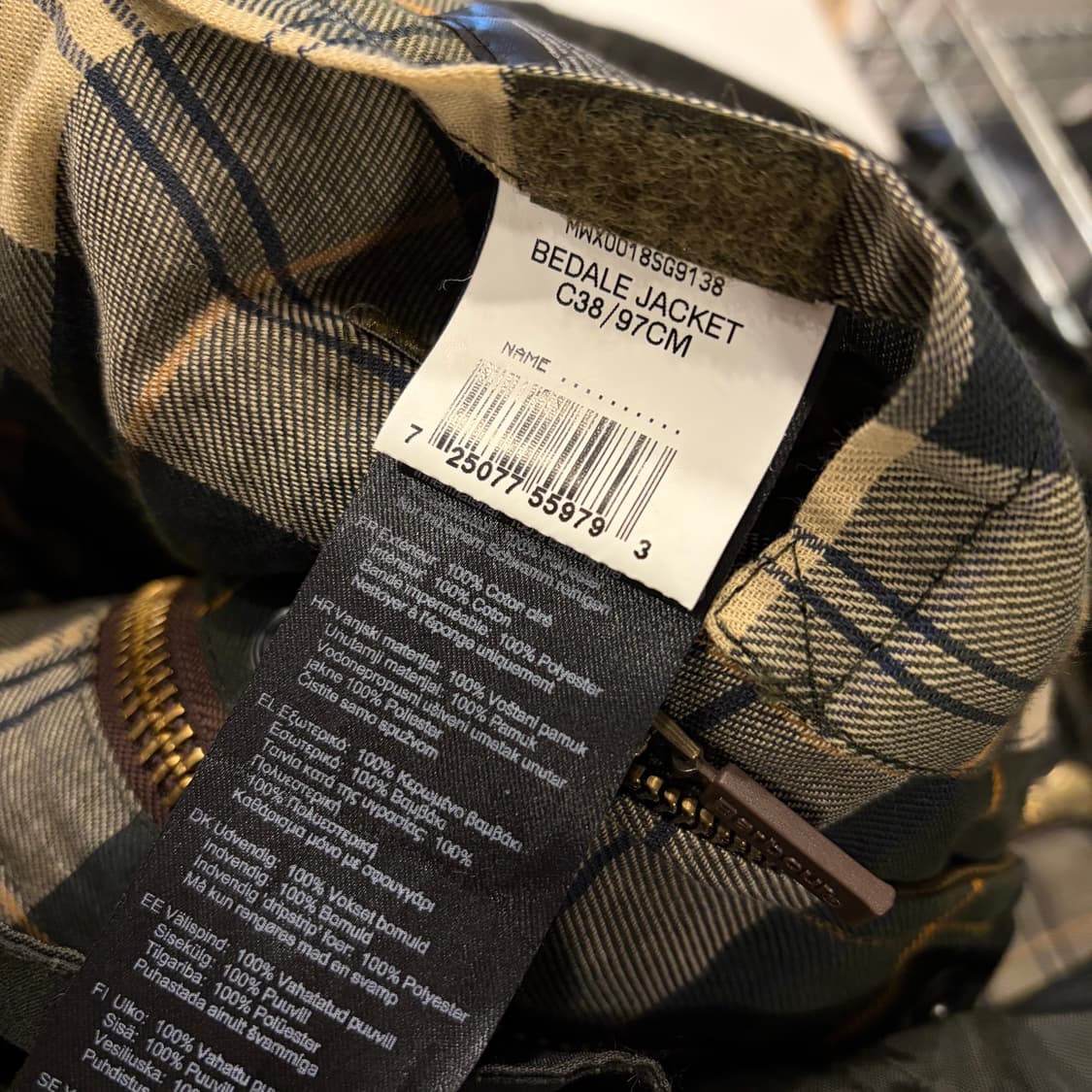 [38/97] 21ss 바버 비데일 왁스 자켓 올리브 그린 C522 상품이미지10