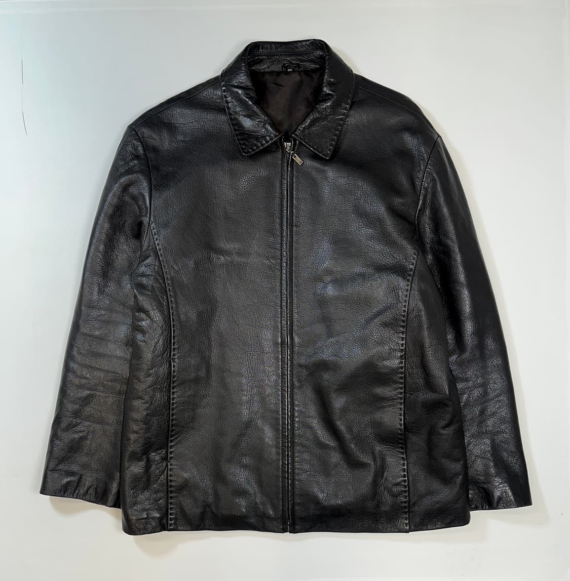 Lambskin stitch  racer jacket(실측100) 상품이미지1