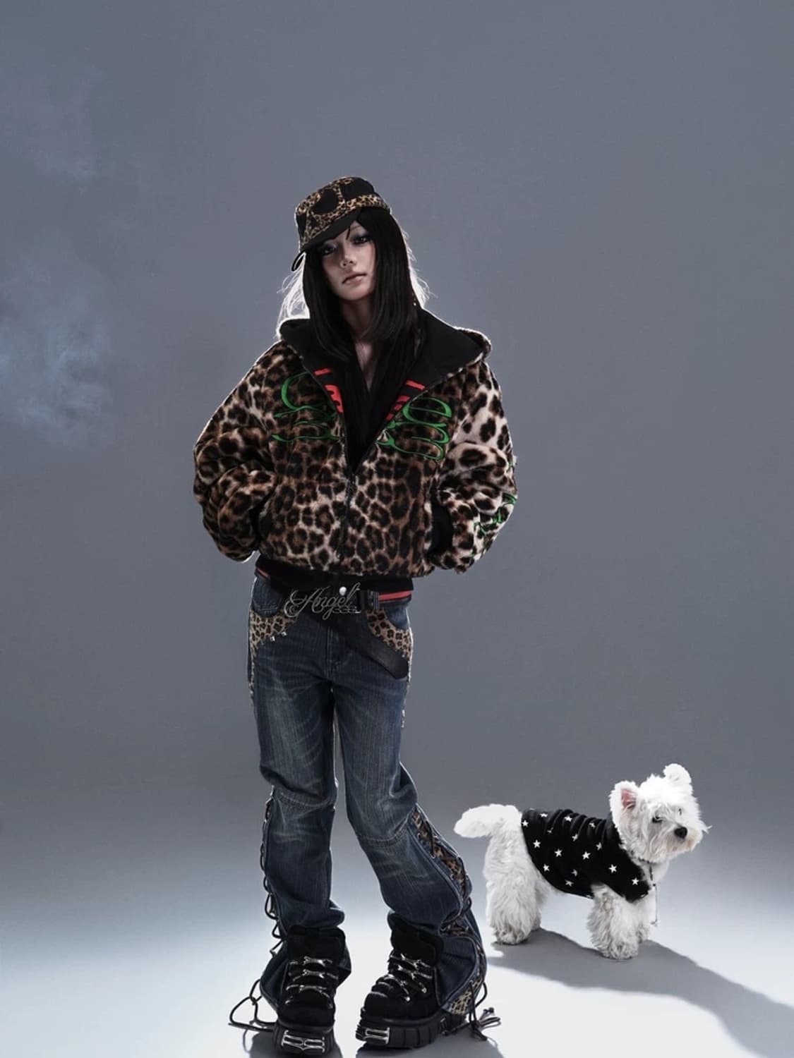 Reversible Leopard Zip Hoodie Jacket 상품이미지8