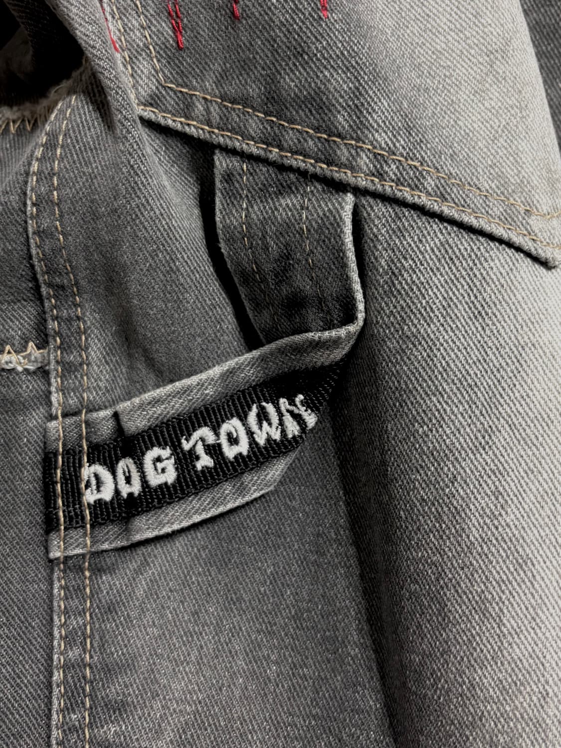 도그타운 블랙 드래곤 워싱 흑청 와이드 데님 상품이미지8