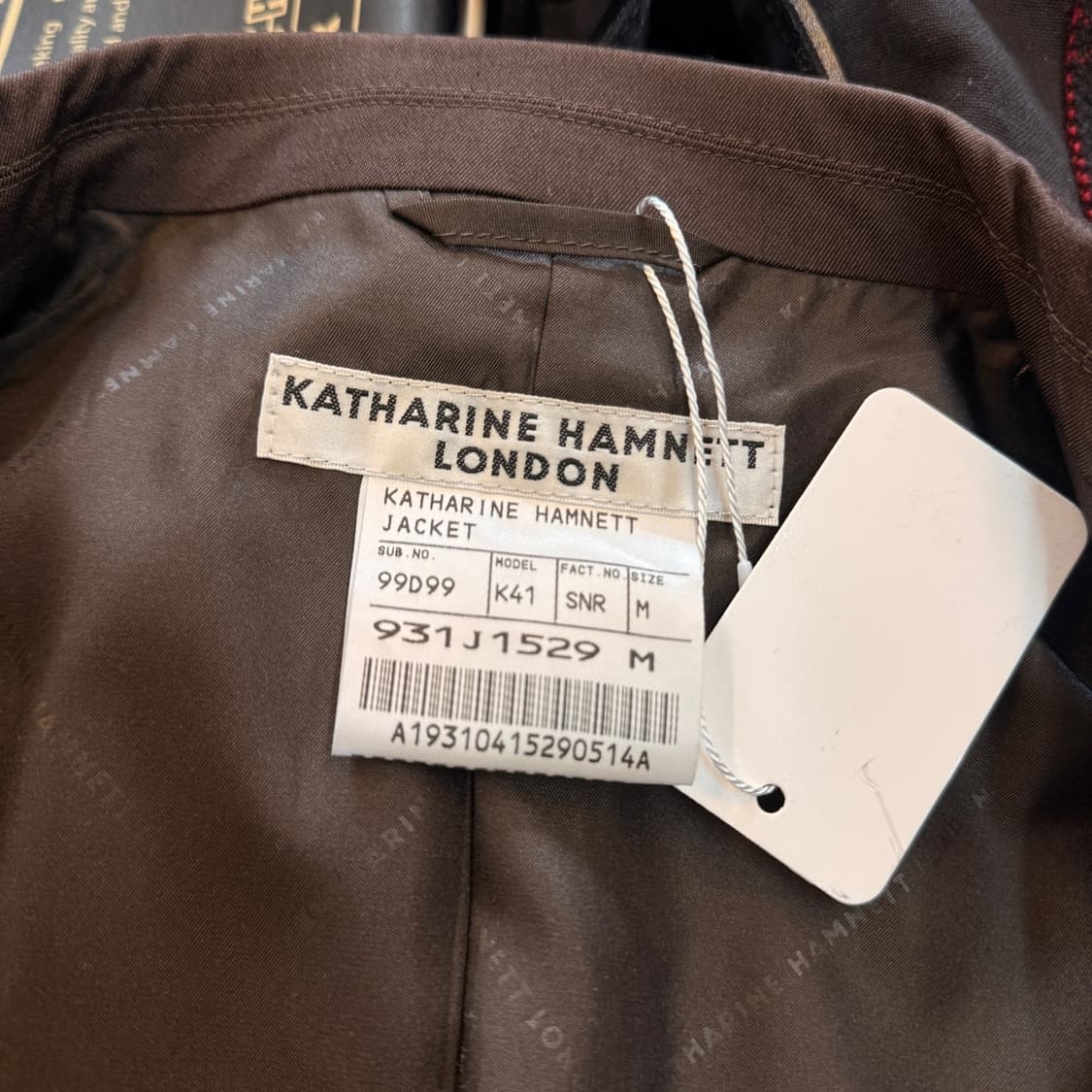 90 00S 캐서린 햄넷 4버튼 블레이저 자켓 M 상품이미지9