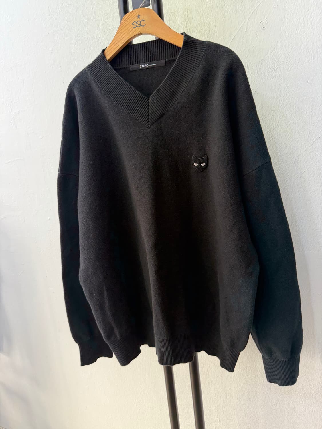 정품) 송지오옴므 지제로 22ss 오버핏 캐시미어 니트 맨투맨 95 상품이미지3