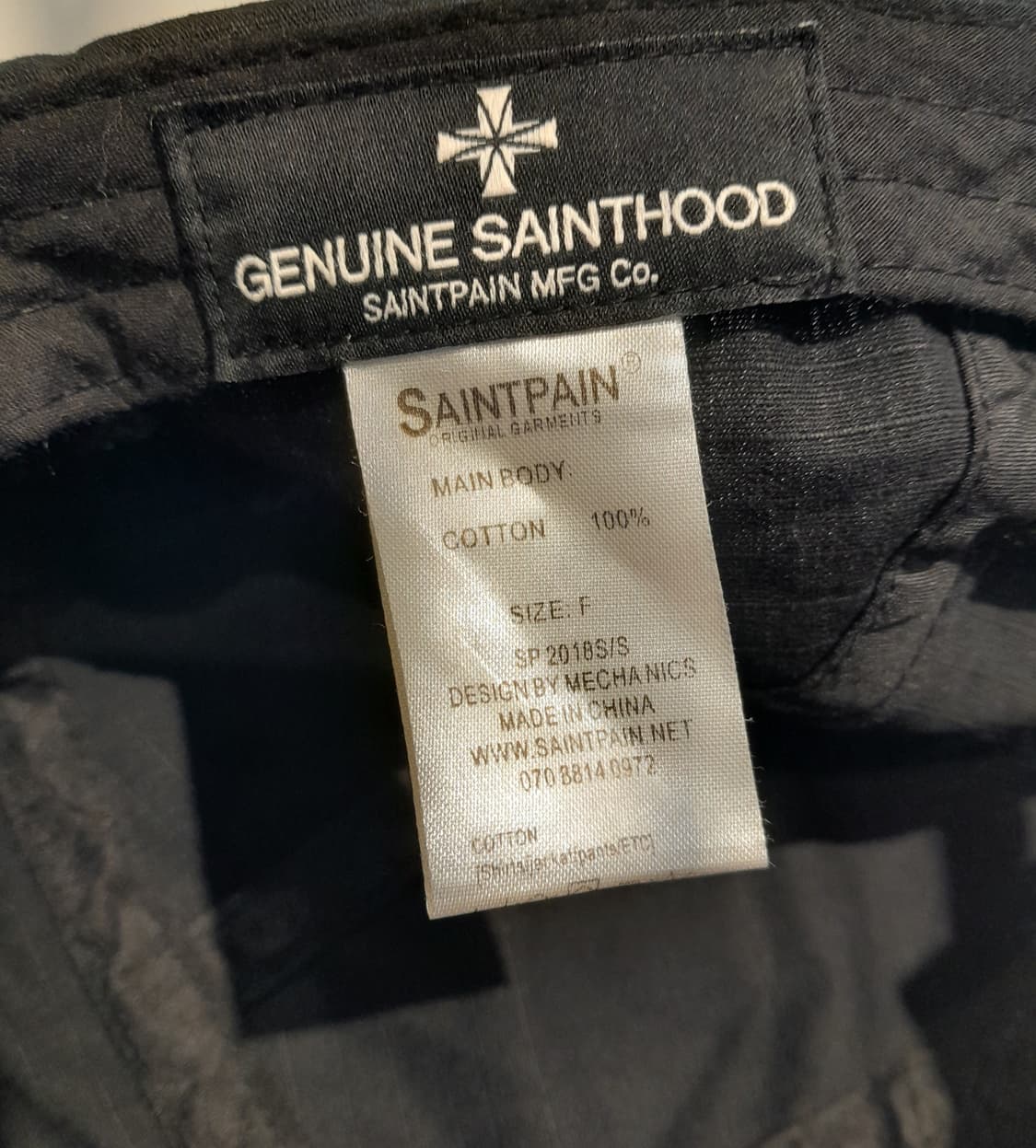 💥세인트페인 캠프캡 블랙 
 상품이미지6