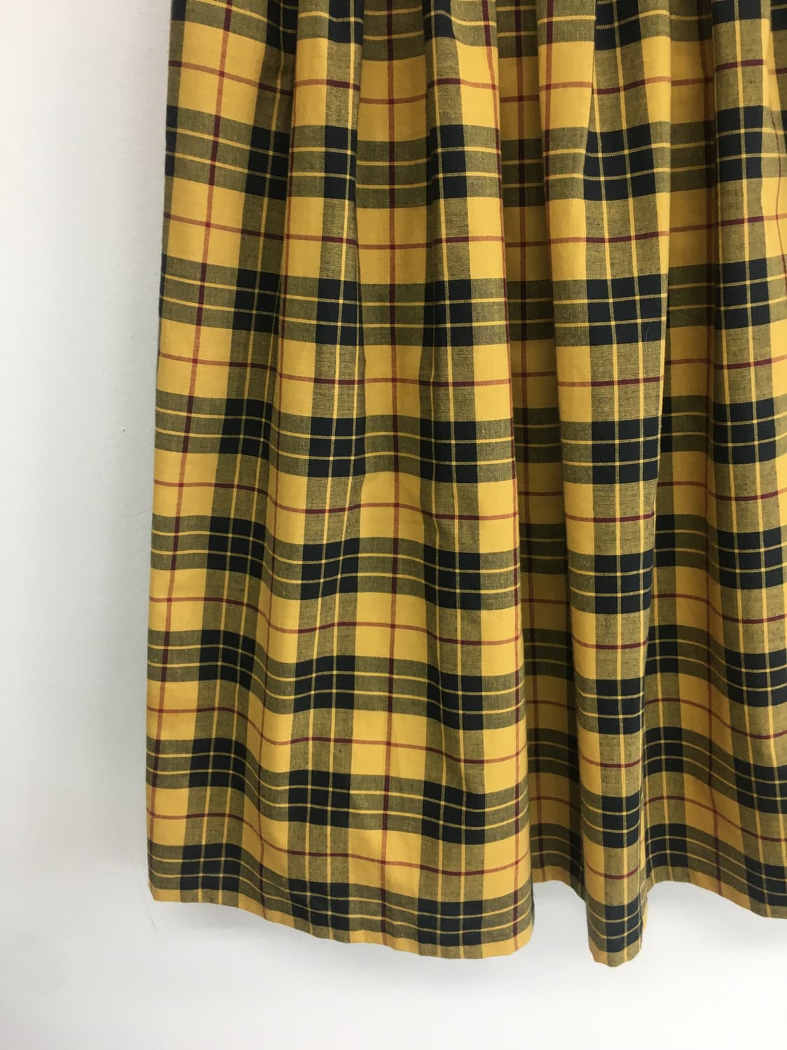 yellow check skirt 상품이미지3
