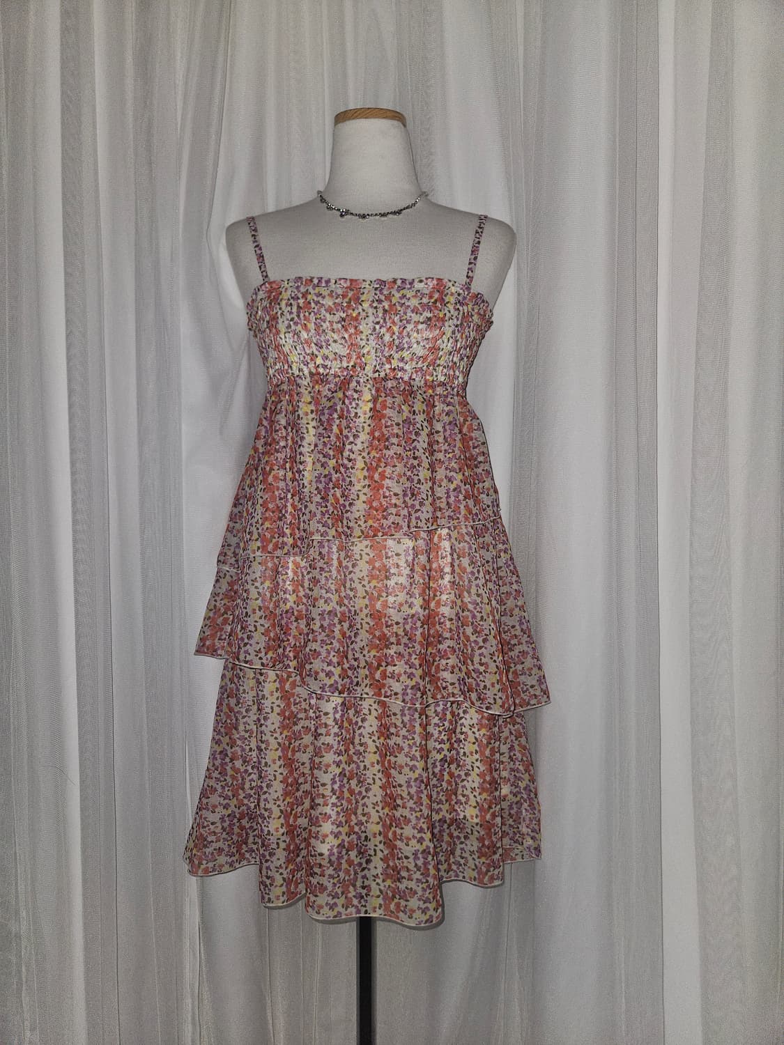 pour la frime 플라워가든 쉬폰 캉캉 원피스 상품이미지2