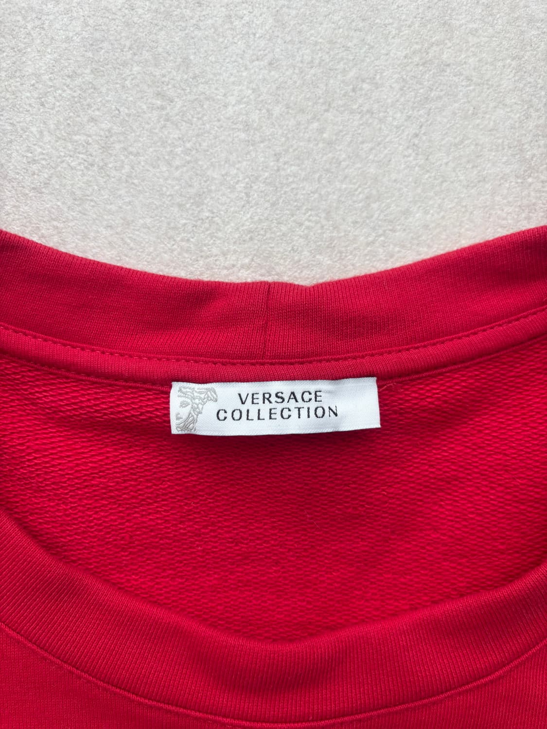 [L] 베르사체 컬렉션 레드 맨투맨 티셔츠 상품이미지2
