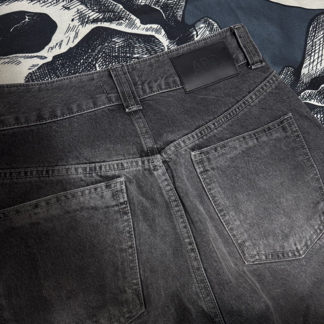 ADD 에드 흑청 토네이도 와이드데님팬츠 XS 남성 28-29 사이즈 상품이미지8