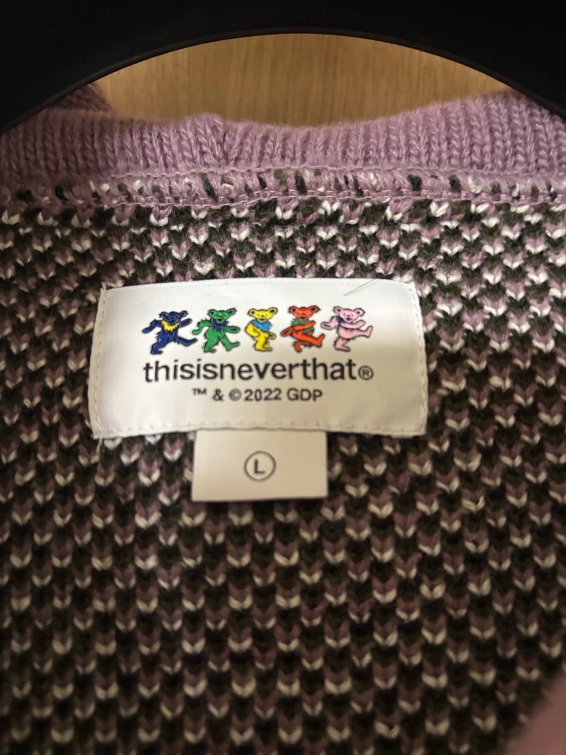 디스이즈네버뎃X그레이트풀 데드 니트집업 상품이미지3