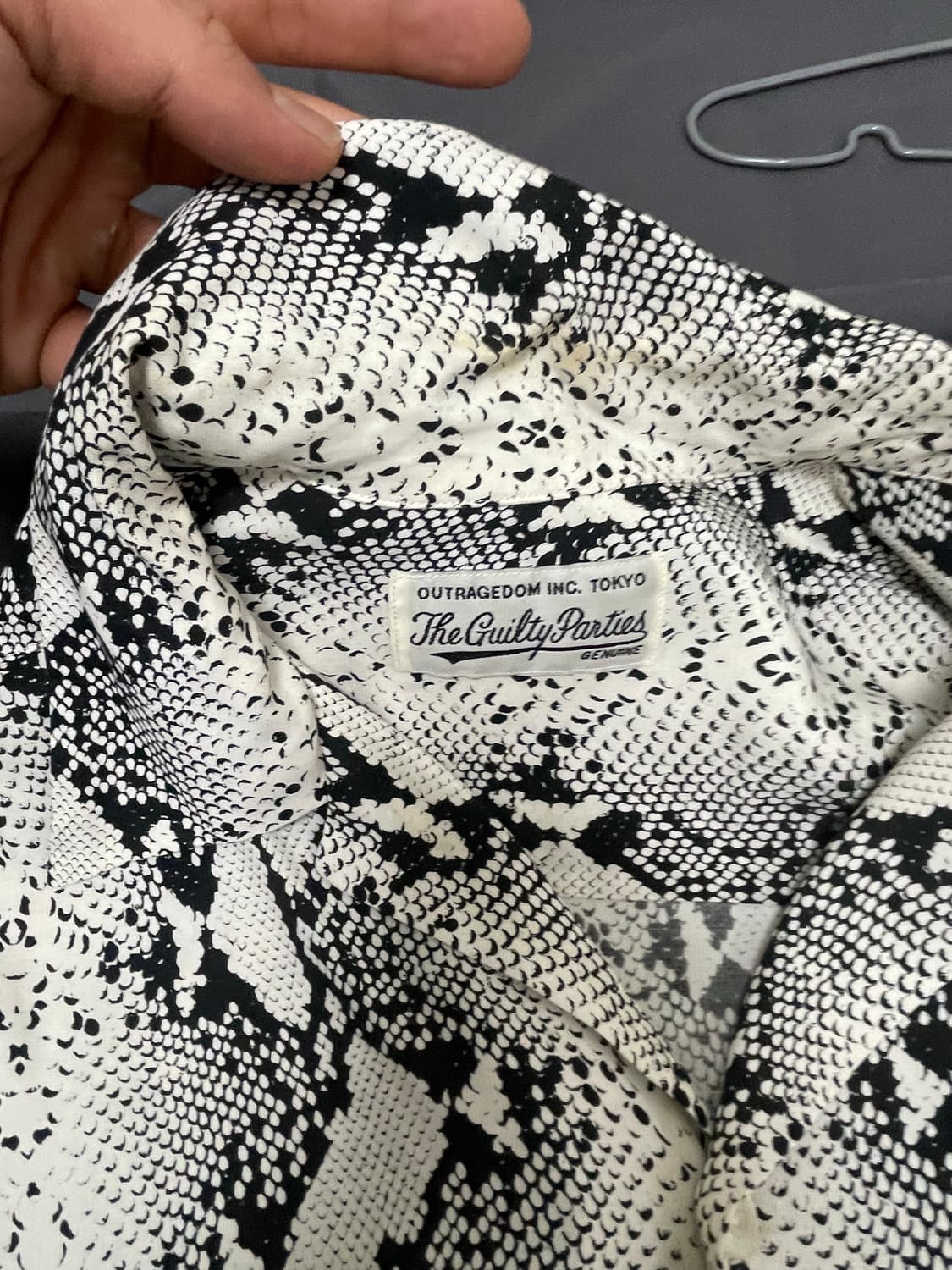 와코마리아 파이톤 반팔셔츠 xxl사이즈팔아요 상품이미지4