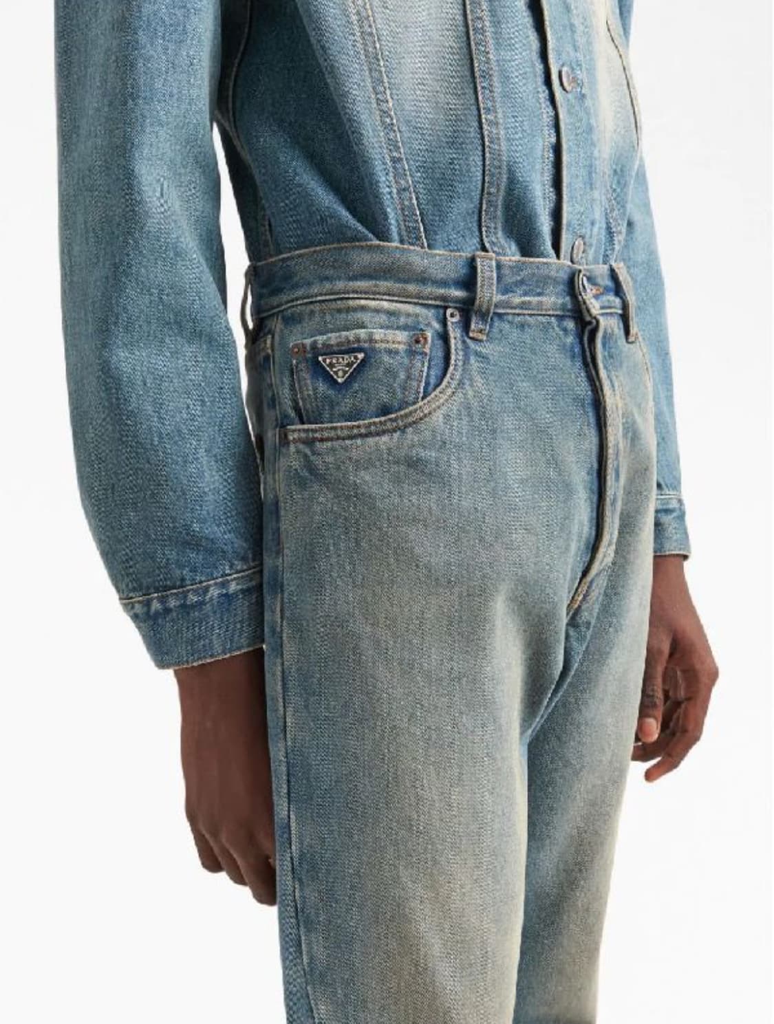 프라다 삼각로고 유즈드 데님팬츠 상품이미지4
