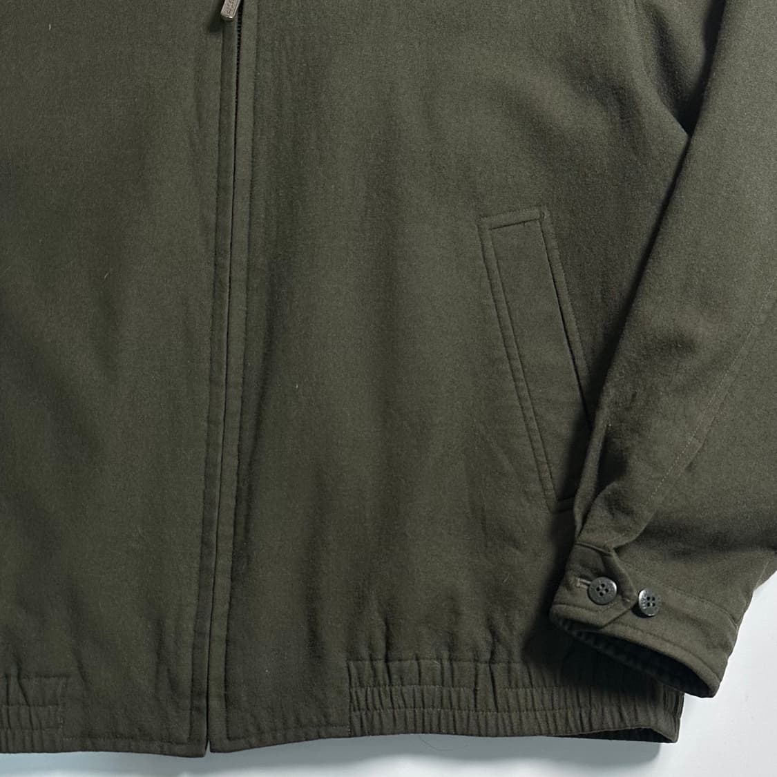 라코스테 카키 울 블루종 자켓 상품이미지5