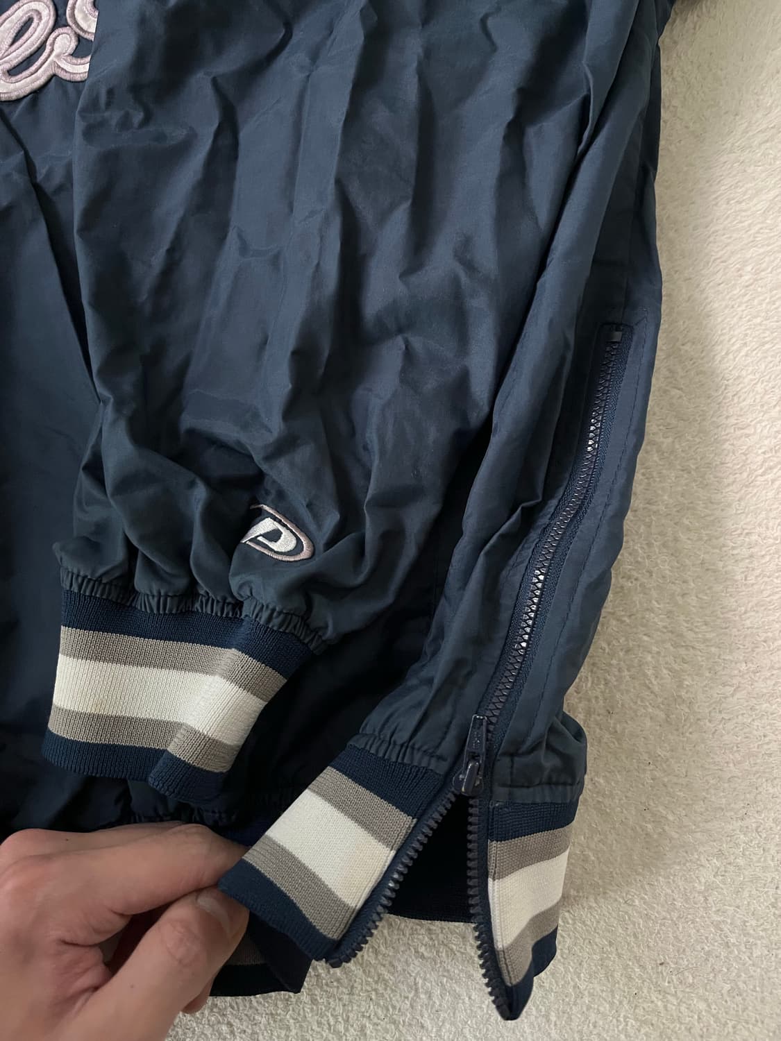 pro player 양키스 웜업져지 네이비 XXL 상품이미지2