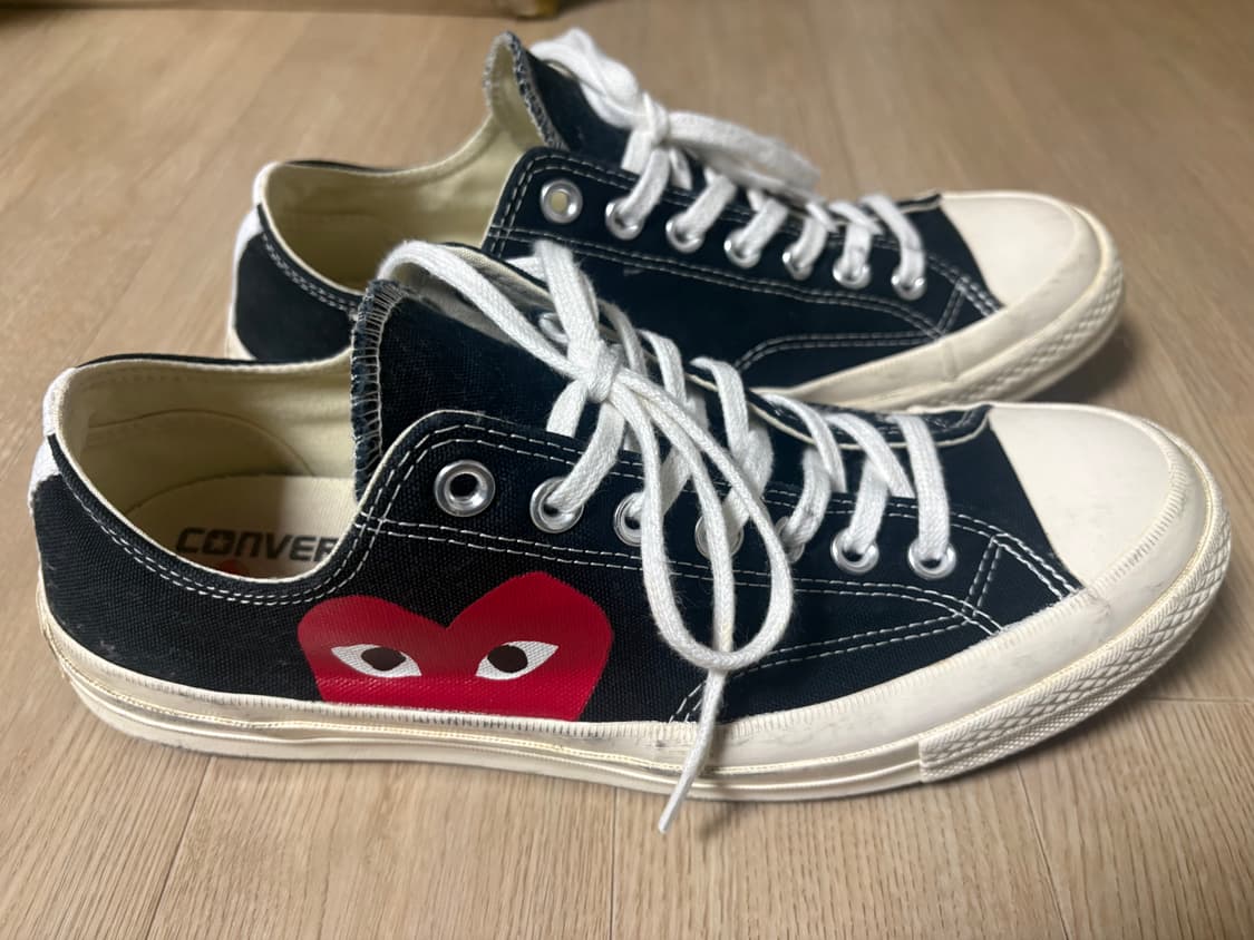 플레이 꼼데가르송 X 컨버스 척70 로우 상품이미지3