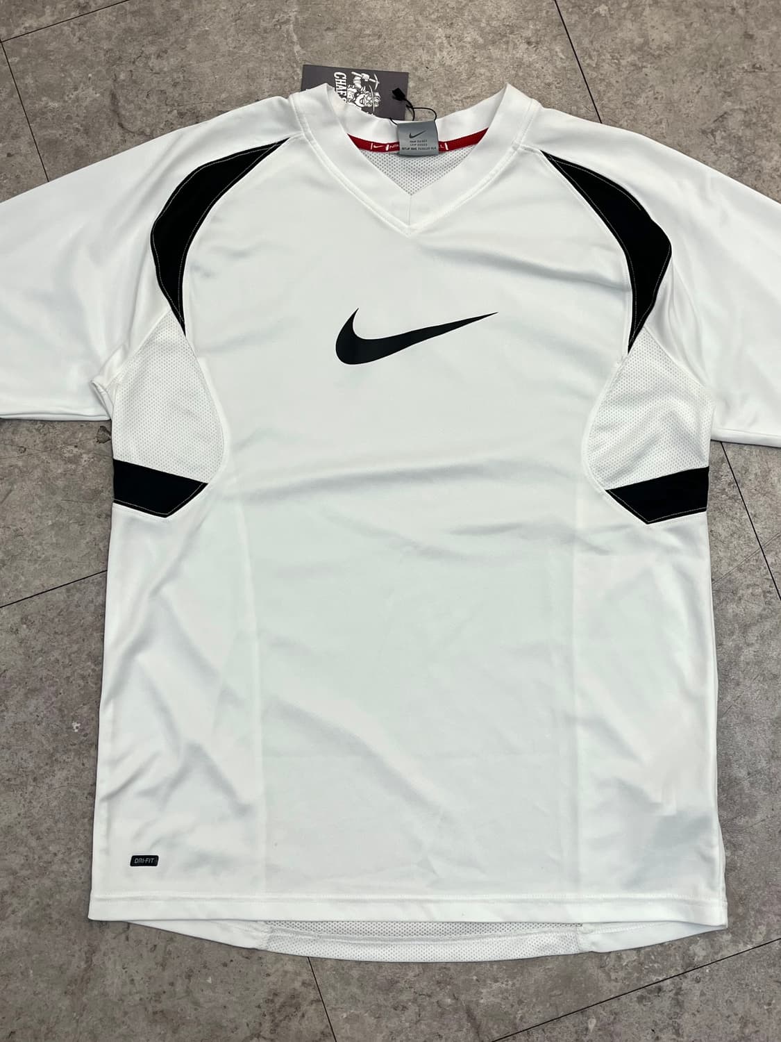나이키 풋볼 DRI-FIT 배색 기능성 반팔티 화이트 M #csz3218 상품이미지4