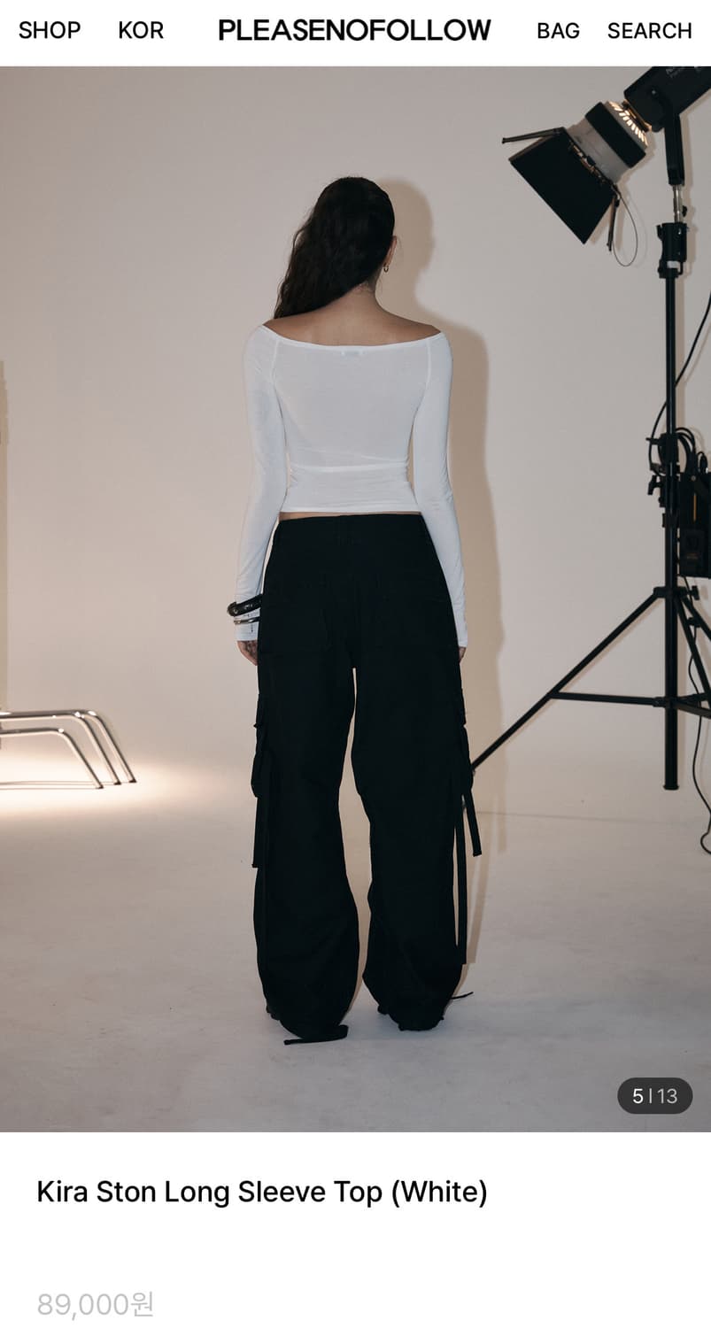 Kira 스톤 롱 슬리브 탑 상품이미지5