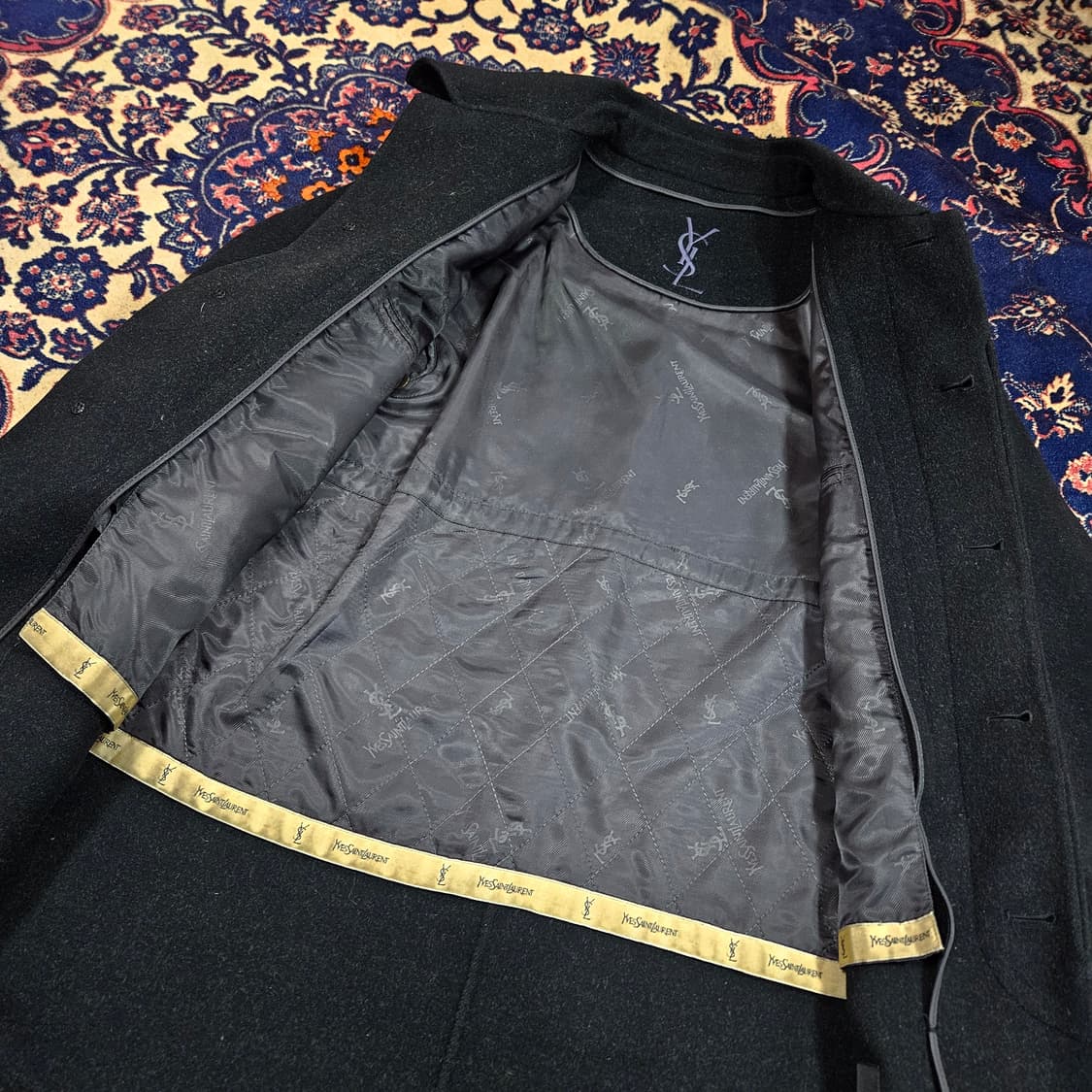 입생로랑(Y.S.L) 울 캐시미어 혼방 발마칸 코튼(내피 탈부착O) 상품이미지5