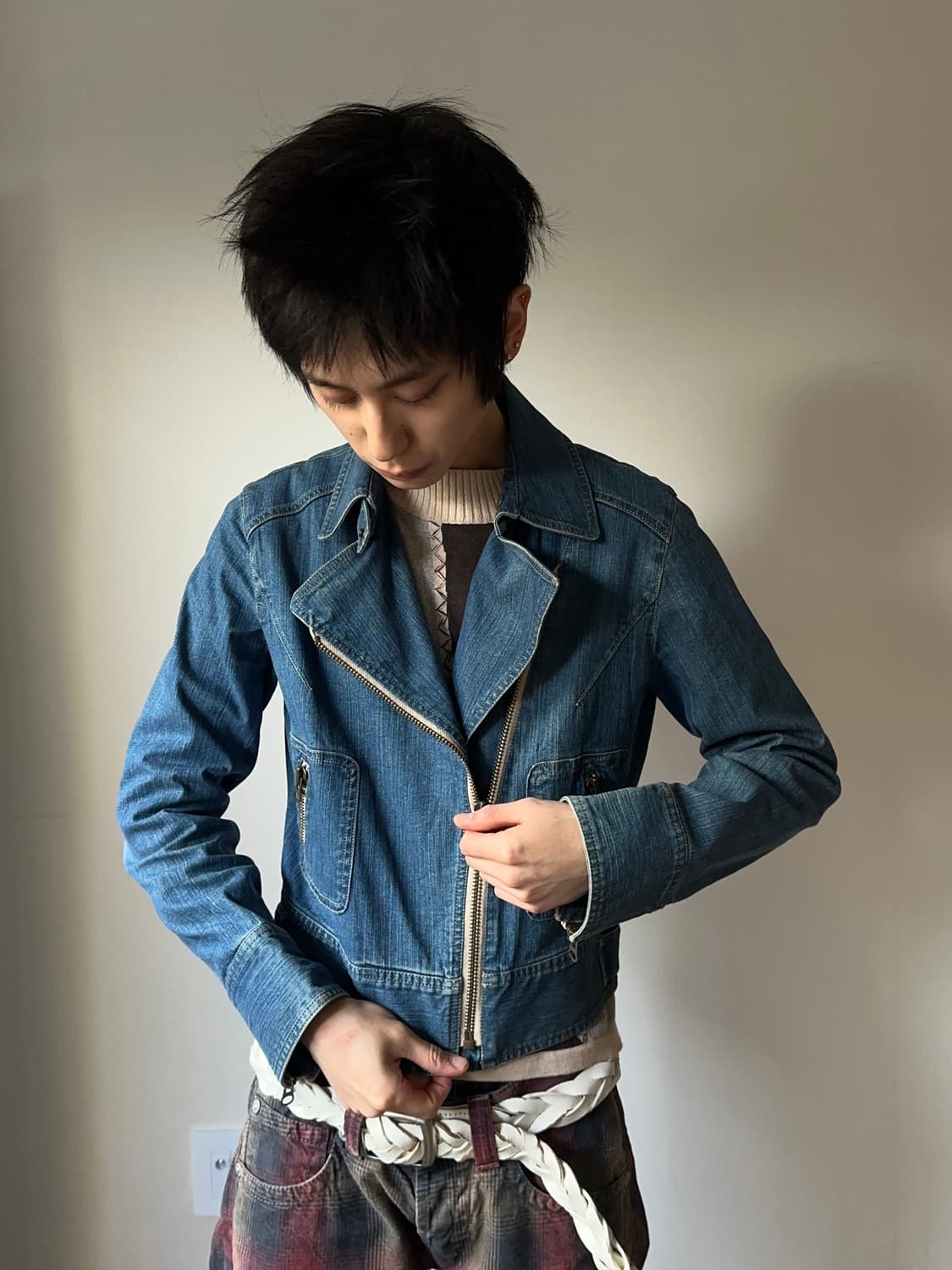 Chavarié 더블 디테일 데님 자켓 상품이미지2