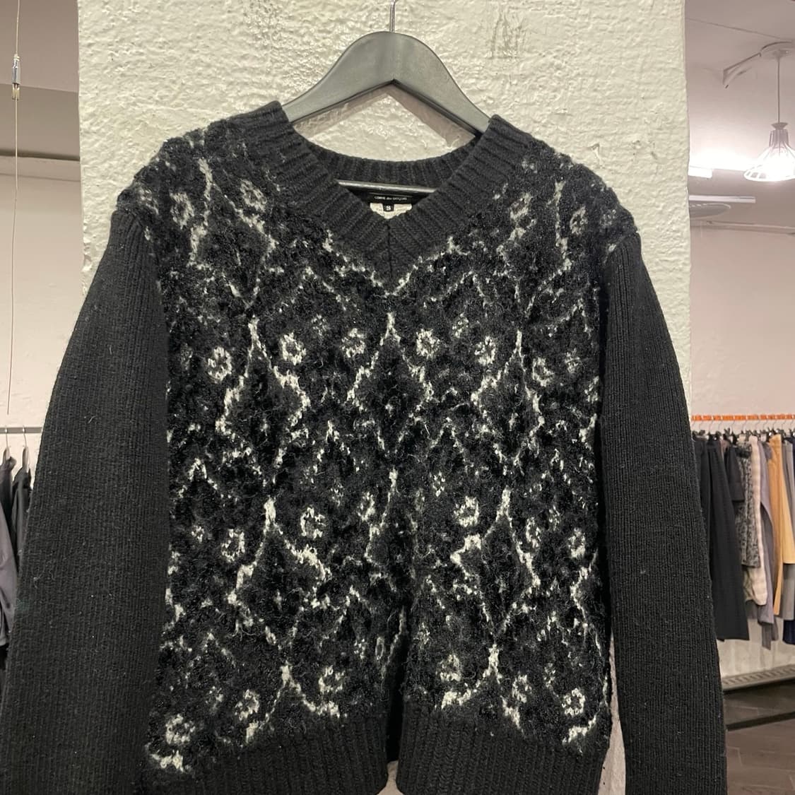 준야와타나베 자카드 니트 상품이미지2