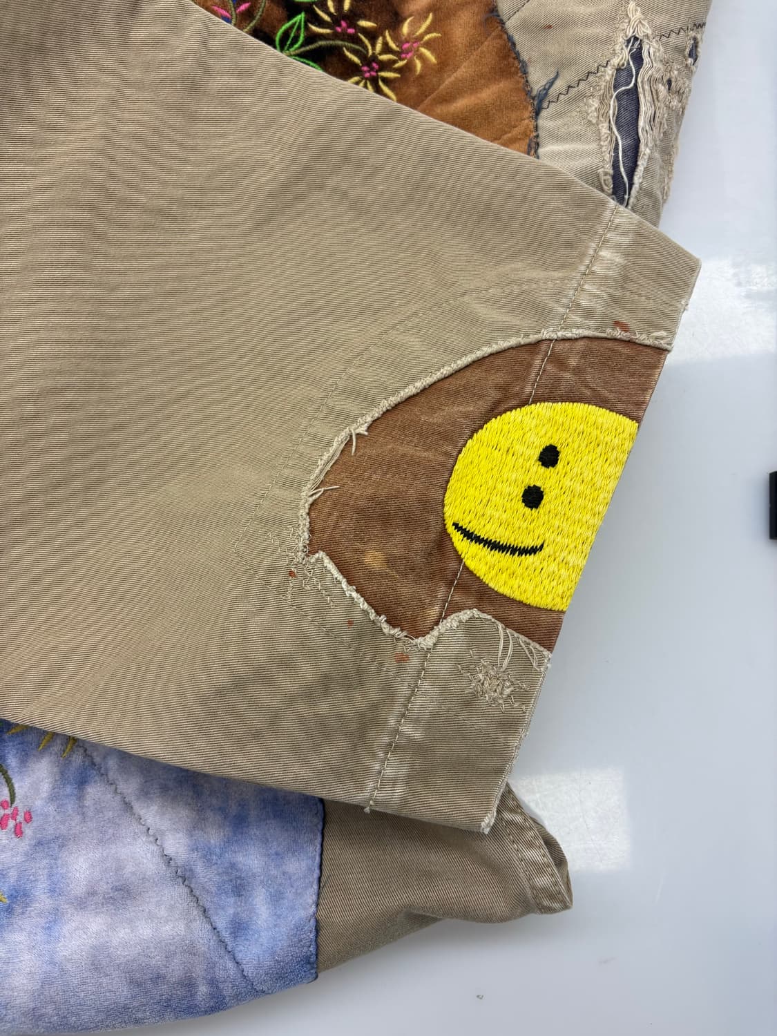 캐피탈 카츠라기 하이 웨이스트 님 팬츠 베이지 상품이미지6