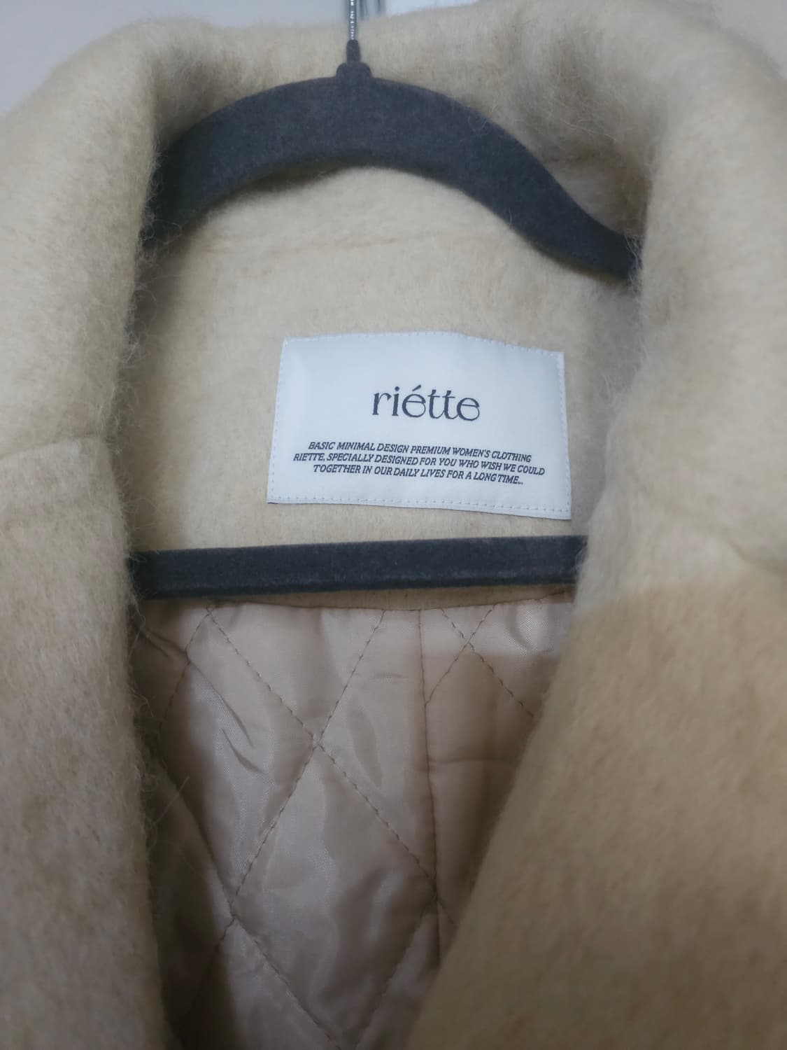 riette 리에뜨 알파카 앙고라 울 누빔자켓 상품이미지7