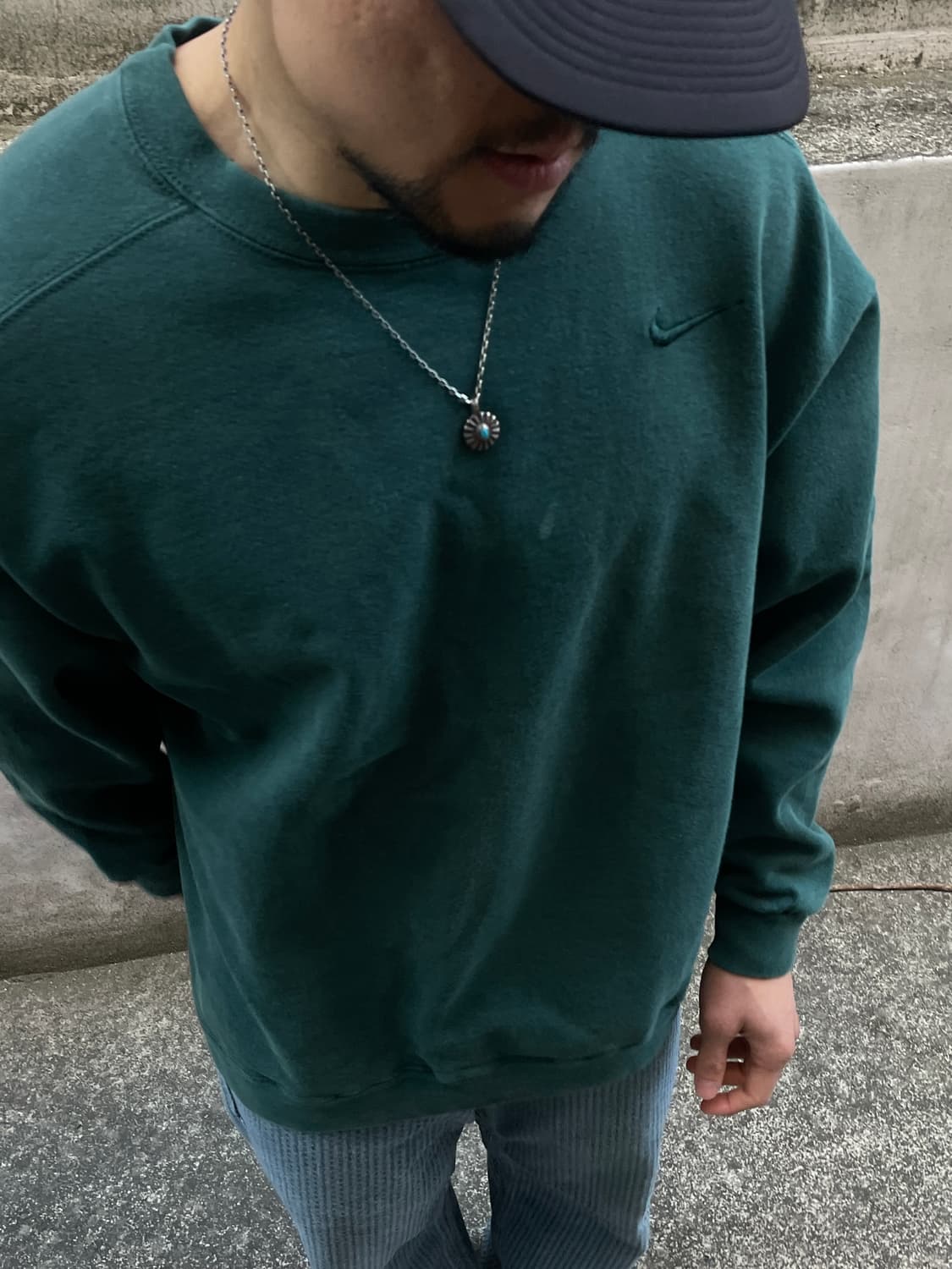 USA Made)90s Nike Swoosh Forest Green 상품이미지4