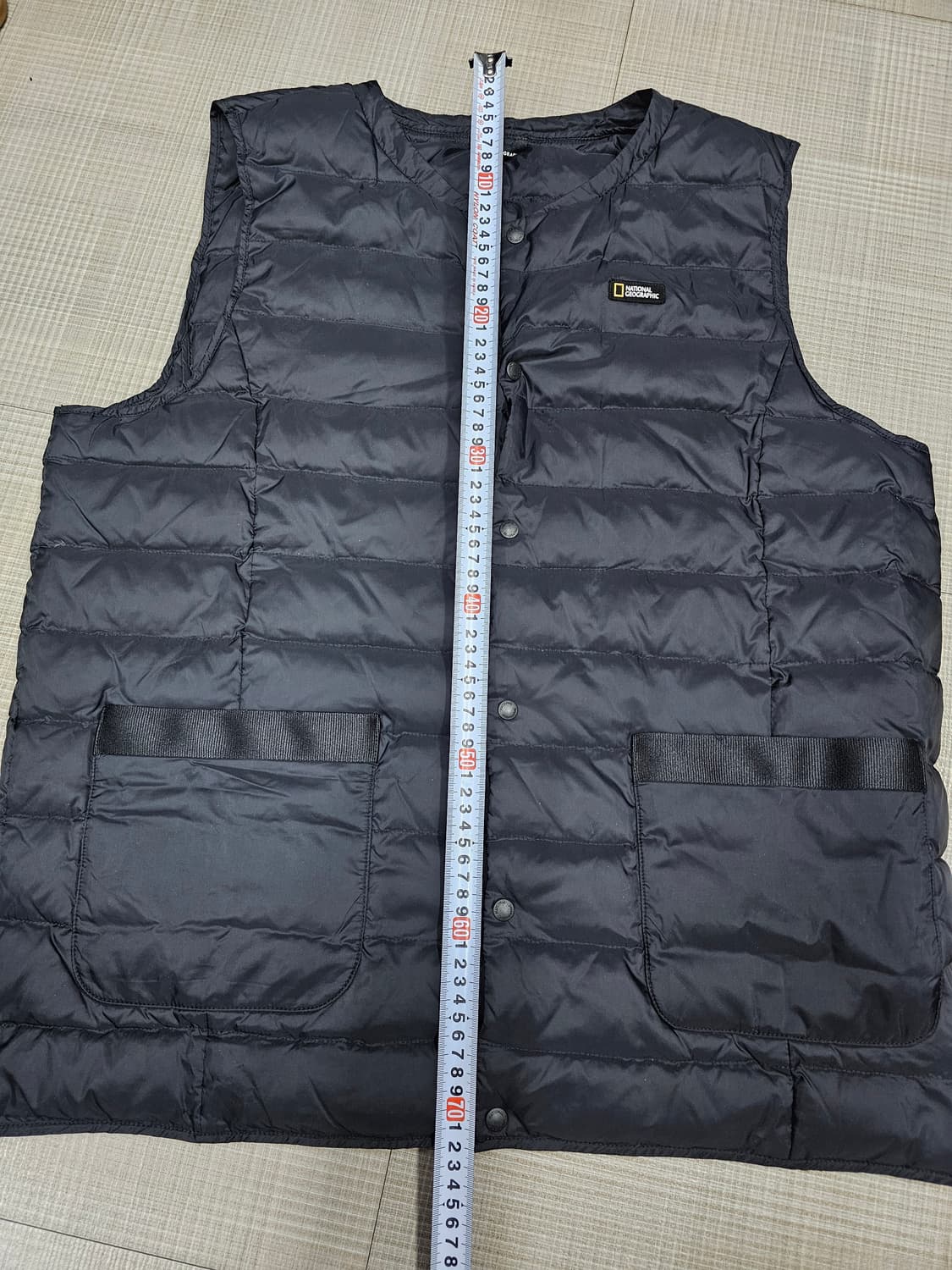 내셔널지오그래픽 패딩 조끼 블랙 상품이미지2