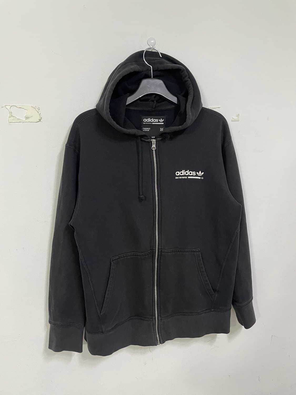 아디다스 블랙 후드집업 상품이미지1