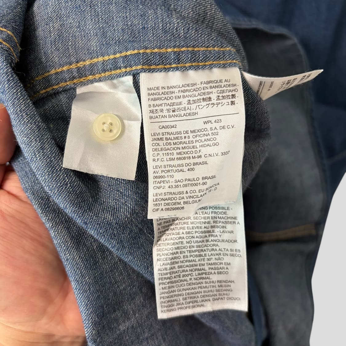 (M)Levis 리바이스 웨스턴 데님셔츠 상품이미지8