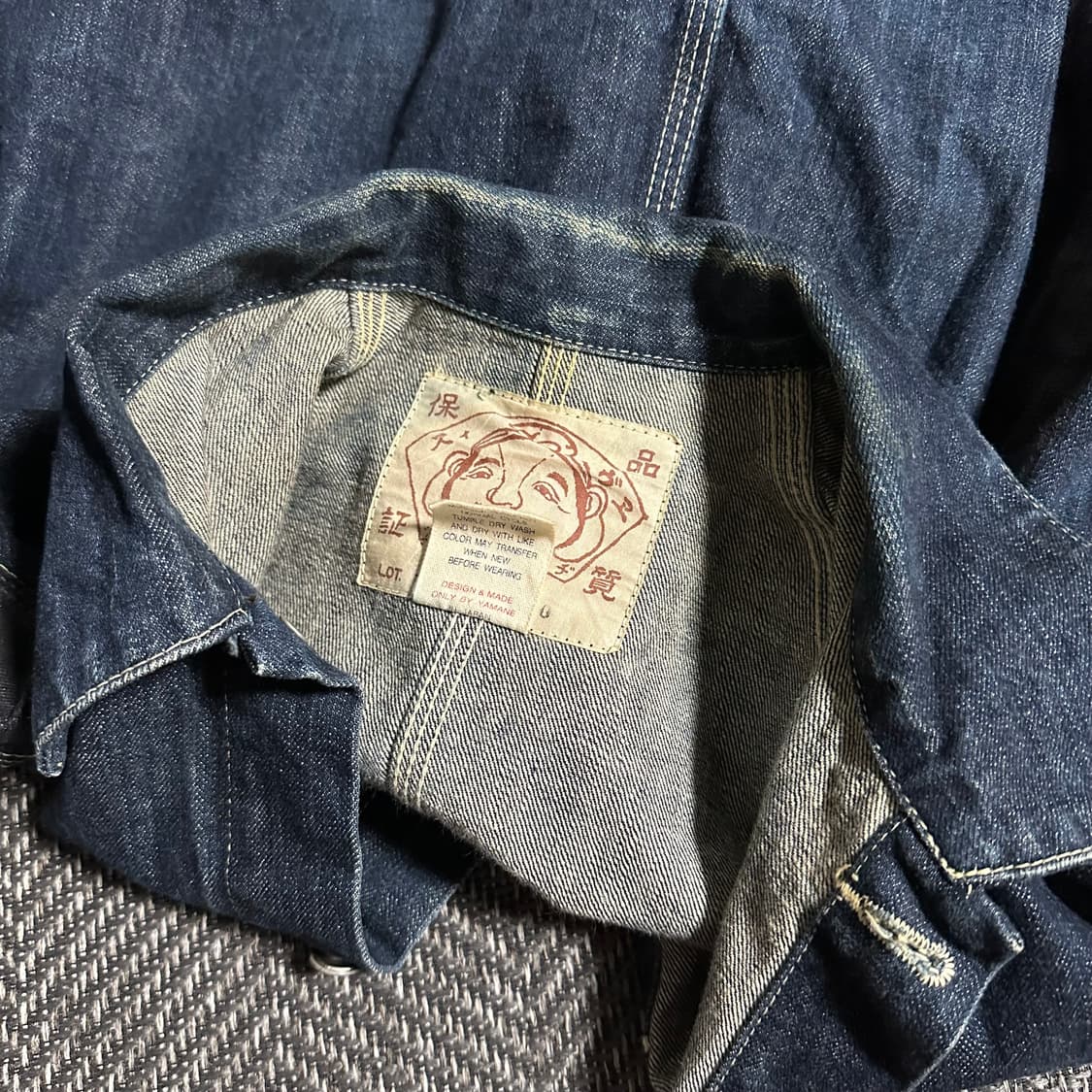Evisu 페인팅 로고 데님 자켓 상품이미지7