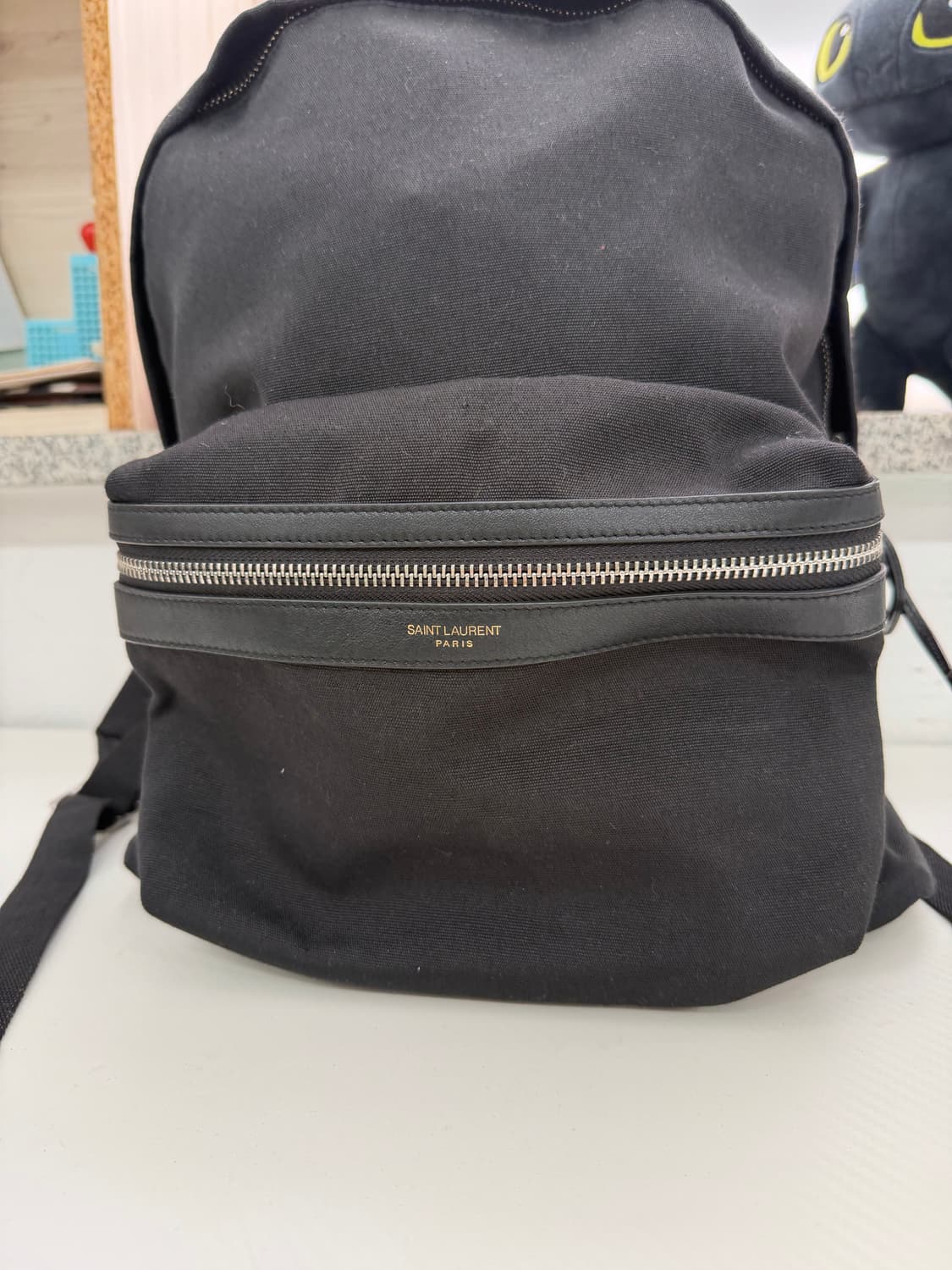 정품) 생로랑 캔버스 클래식 시티백 백팩  상품이미지2