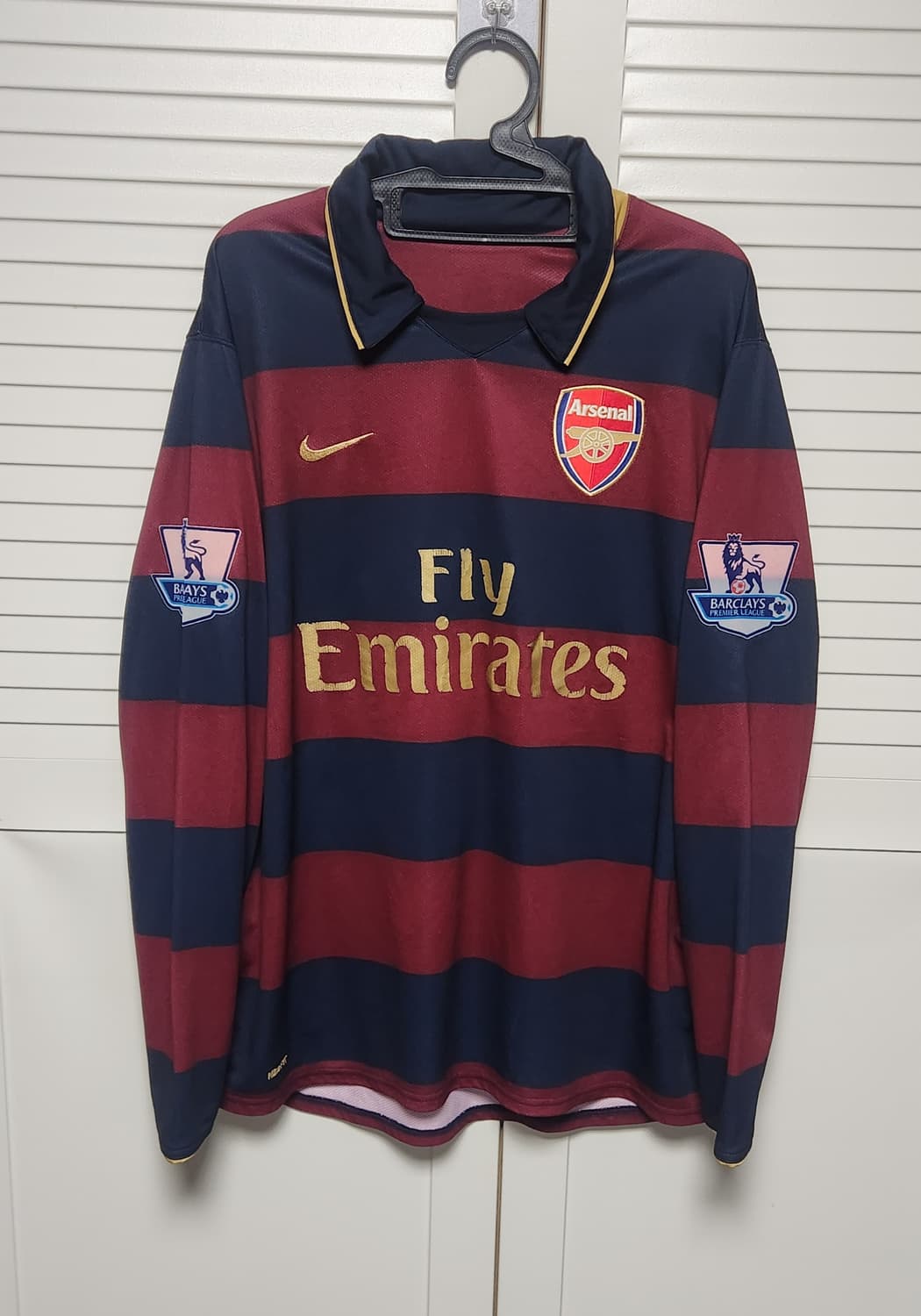 07-08 아스날 써드 긴팔 No.19 GILBERTO 나이키 유니폼 상품이미지1