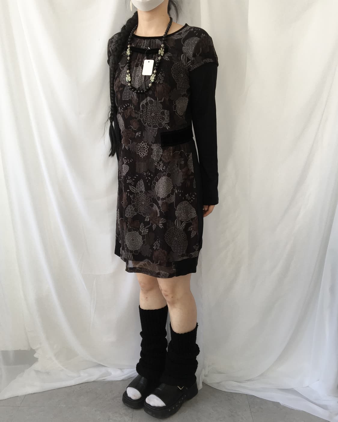 Pattern layered point onepiece 상품이미지5