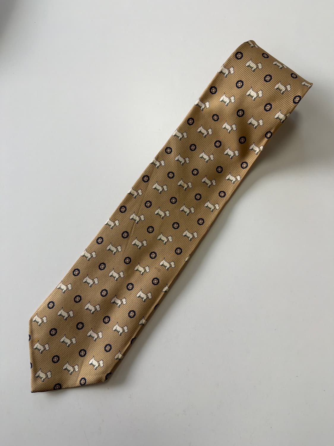 제이프레스(J press) 강아지패턴 실크 넥타이 8.5cm 상품이미지1