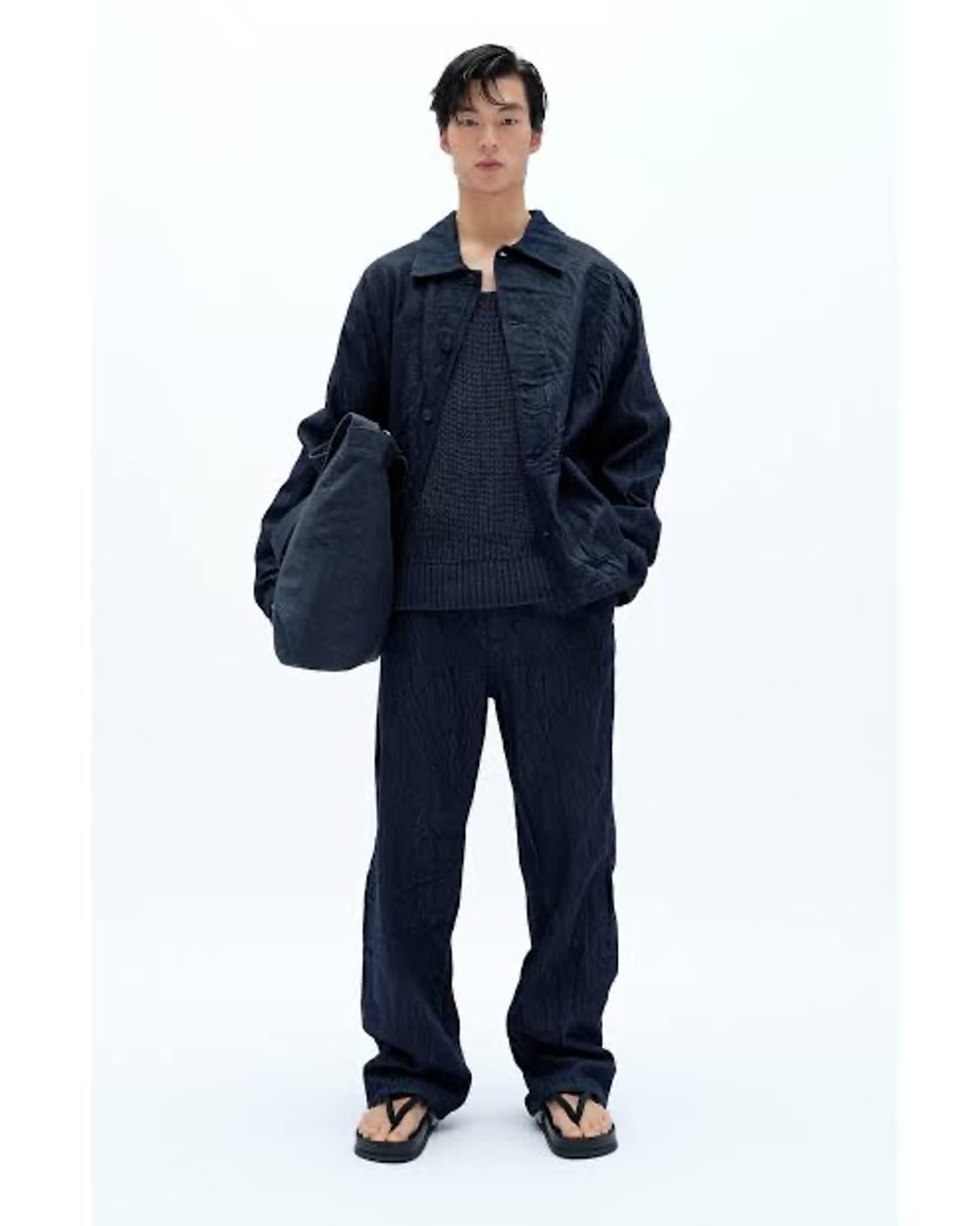 자라 팡린루 링클 데님인디고 팬츠  상품이미지2