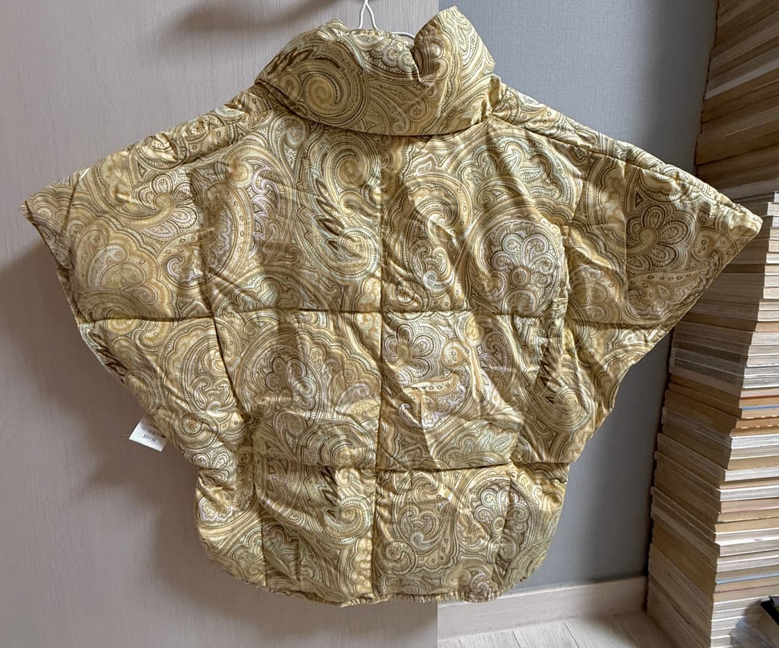 빈티지 페이즐리 패턴 패딩 조끼 상품이미지3