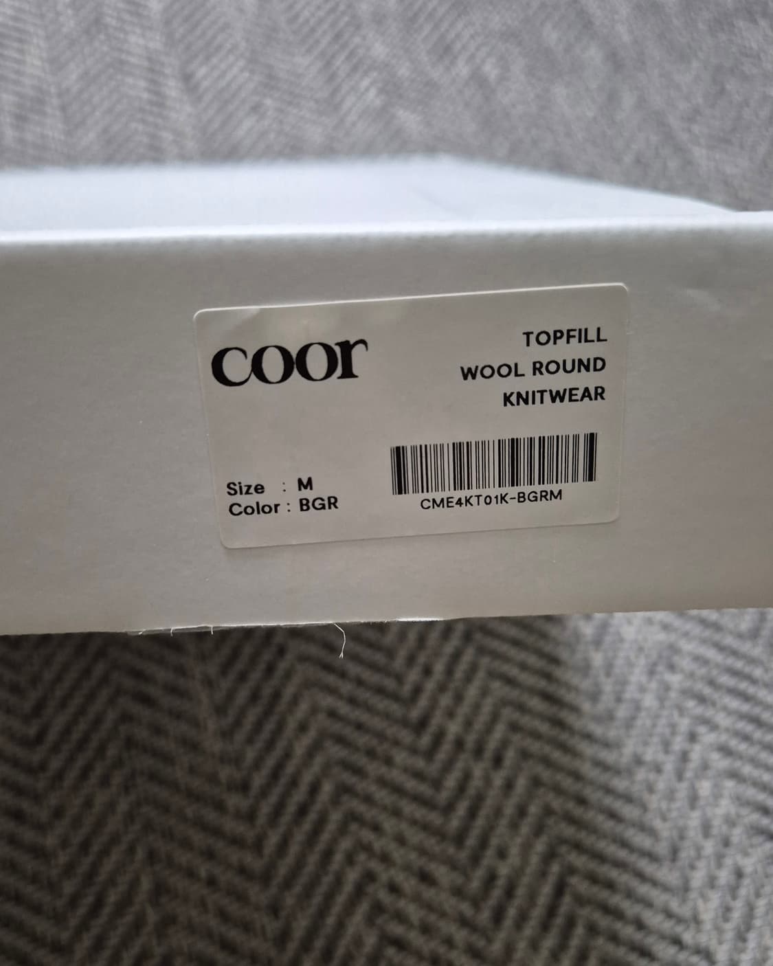 COOR 탑필 울라운드니트 M (블루그레이) 상품이미지6