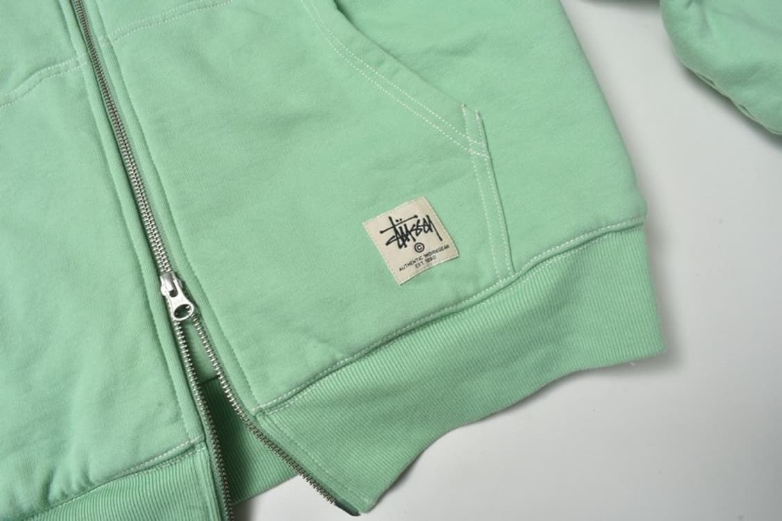 스투시 헤비 코튼 더블페이스 후드 집업 자켓 S N1170 상품이미지5