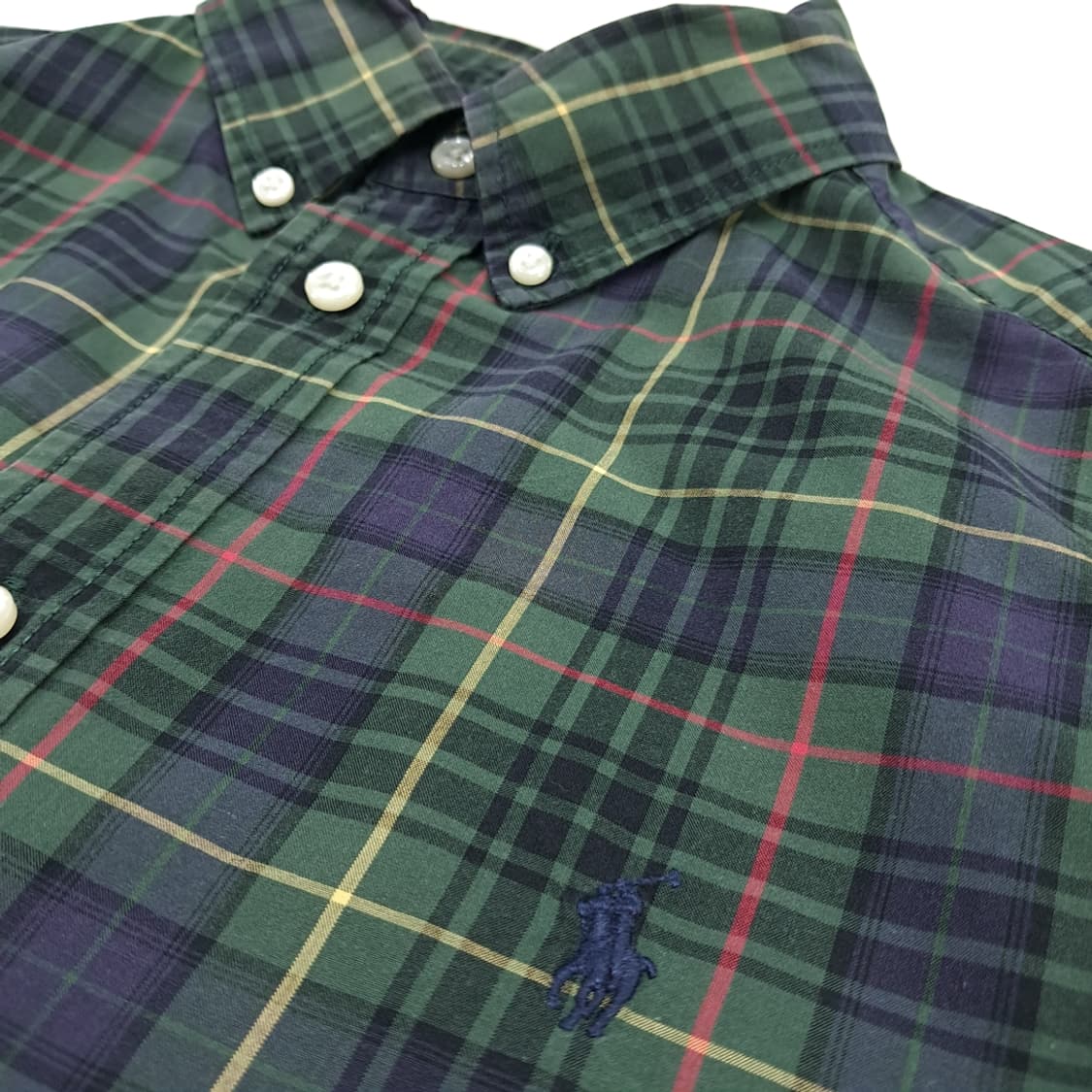 CN409W XL 폴로 랄프로렌 모던 블랙워치 타탄체크 긴팔 셔츠 남방 상품이미지5