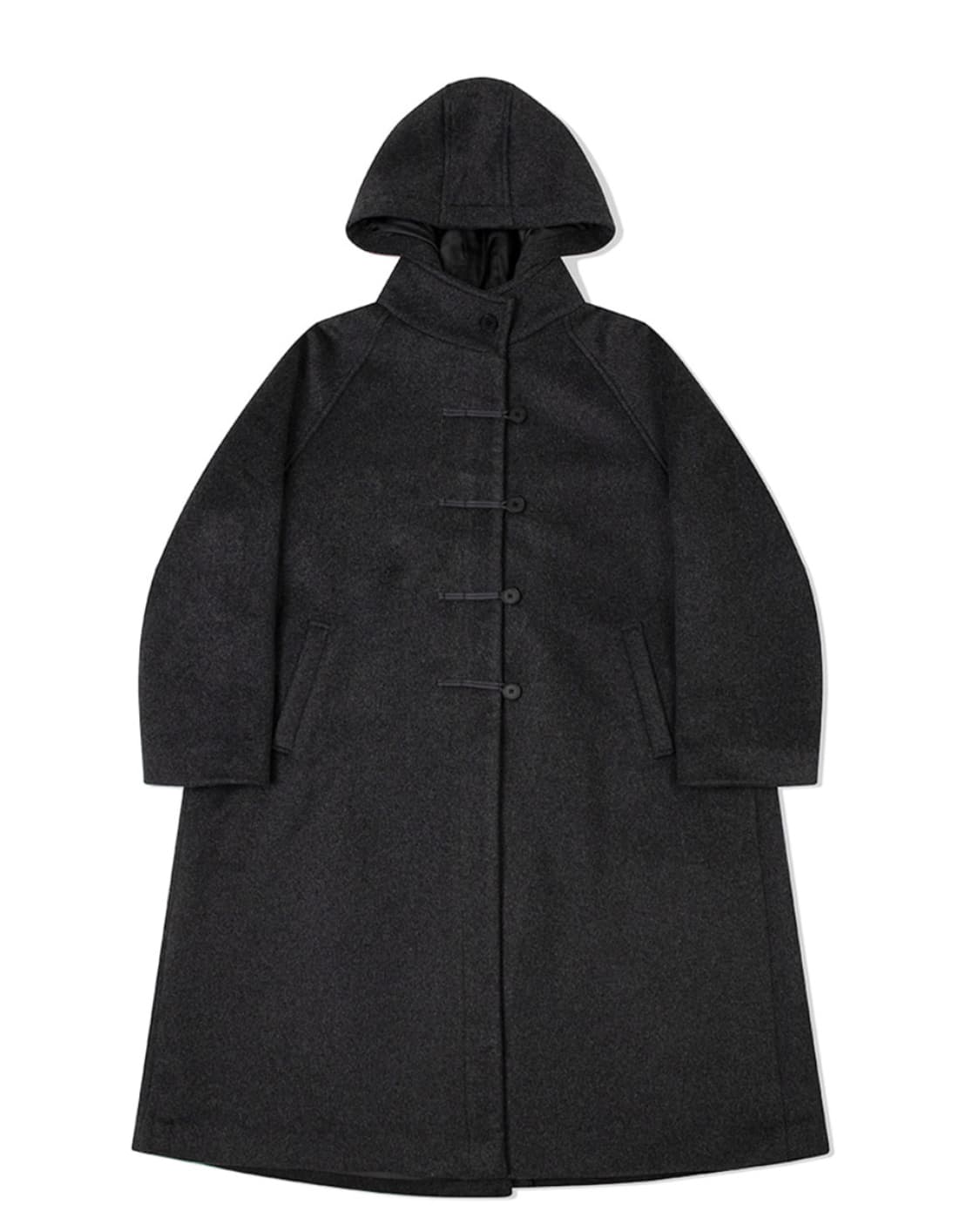 미세키서울 후드 롱 더플 코트 상품이미지1