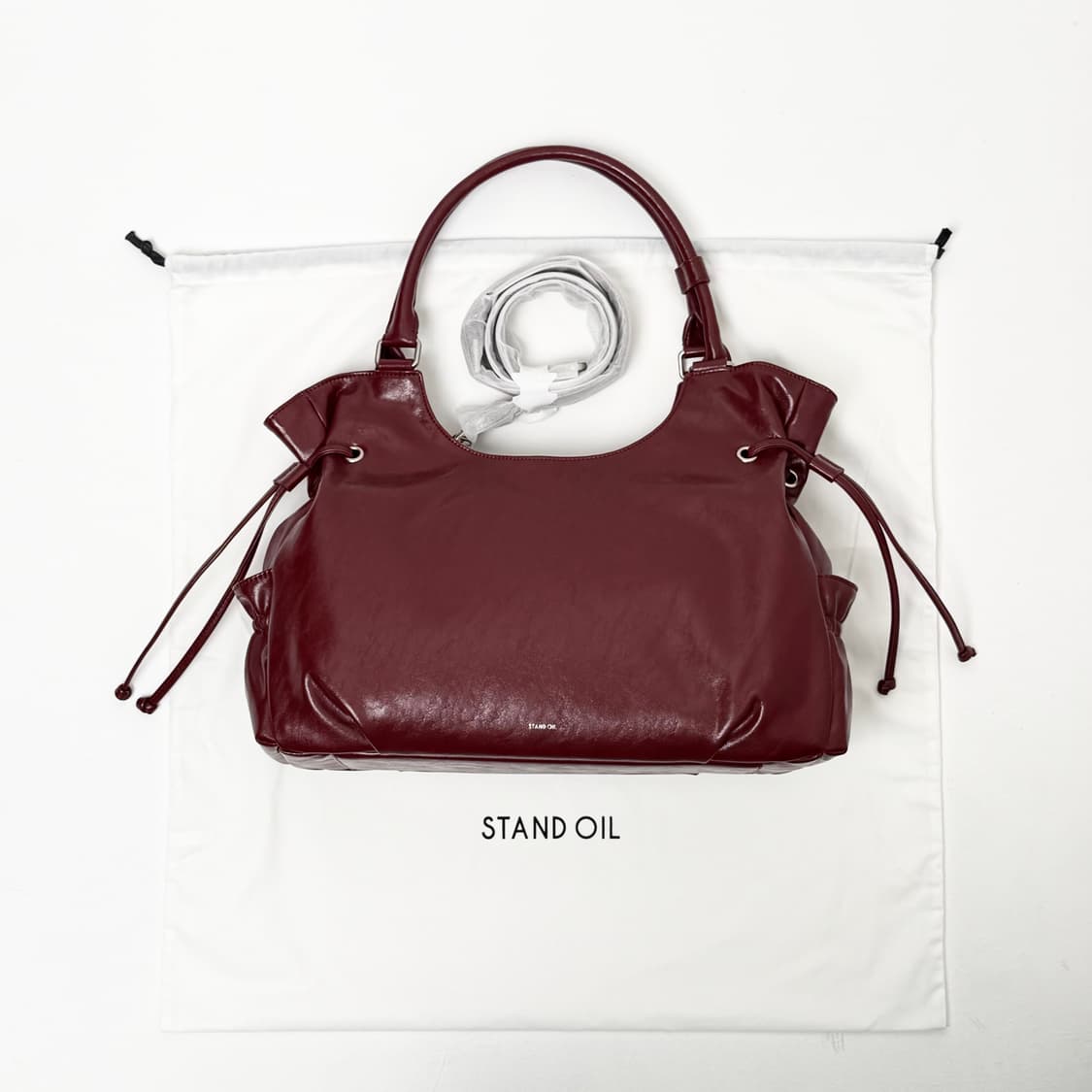 (새상품) 스탠드오일 브리지백 숄더백 레드와인 상품이미지1