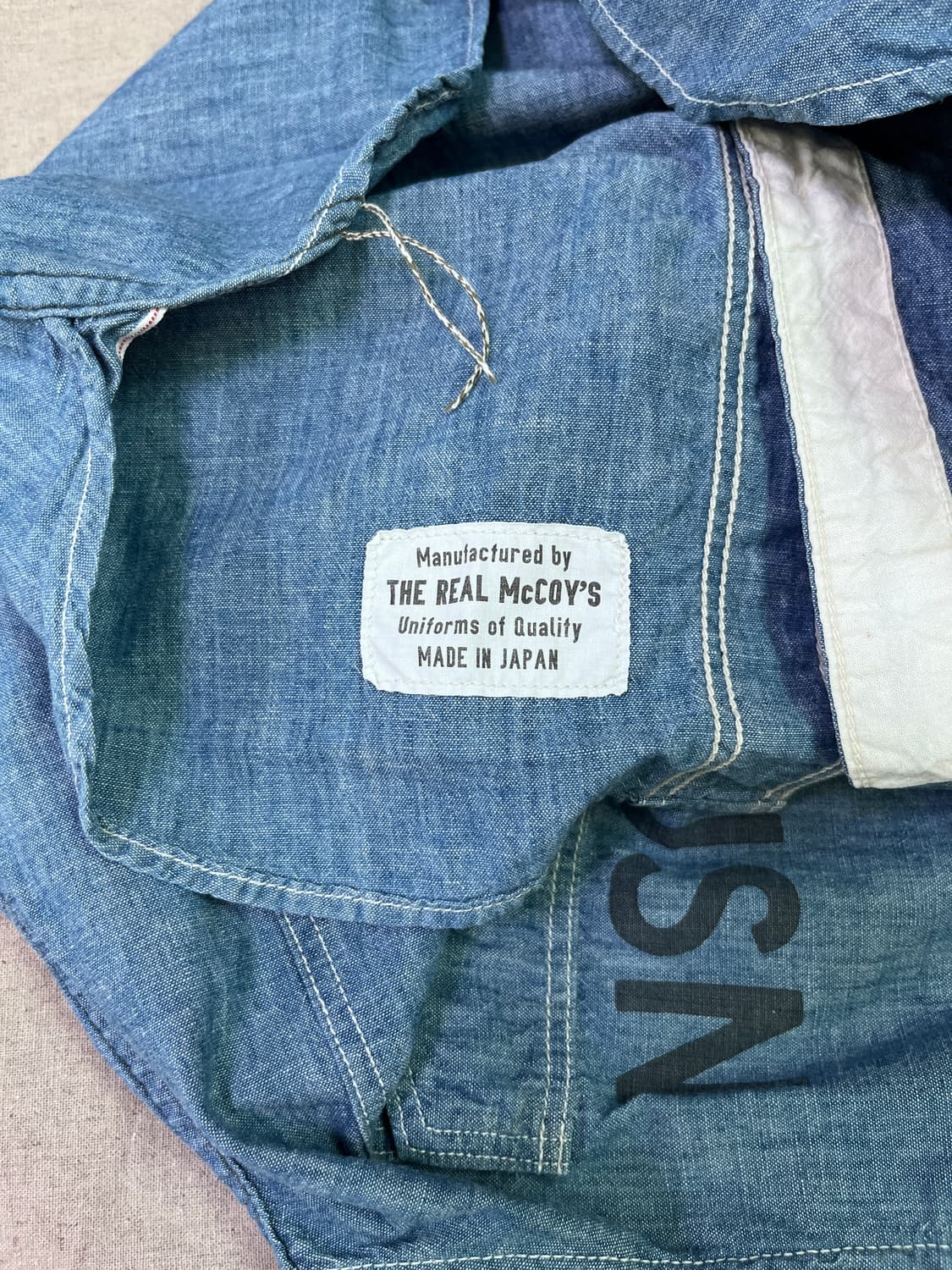 리얼 맥코이 샴브레이 반팔 셔츠 상품이미지4