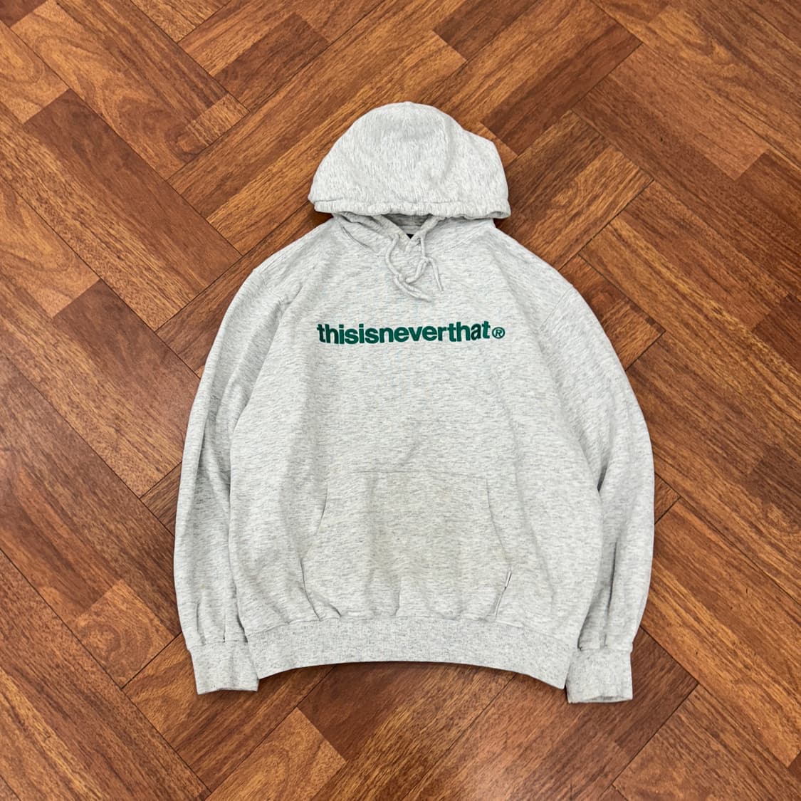 XL 디스이즈네버댓 디네댓 빅로고 자수로고 후드 티셔츠  상품이미지1