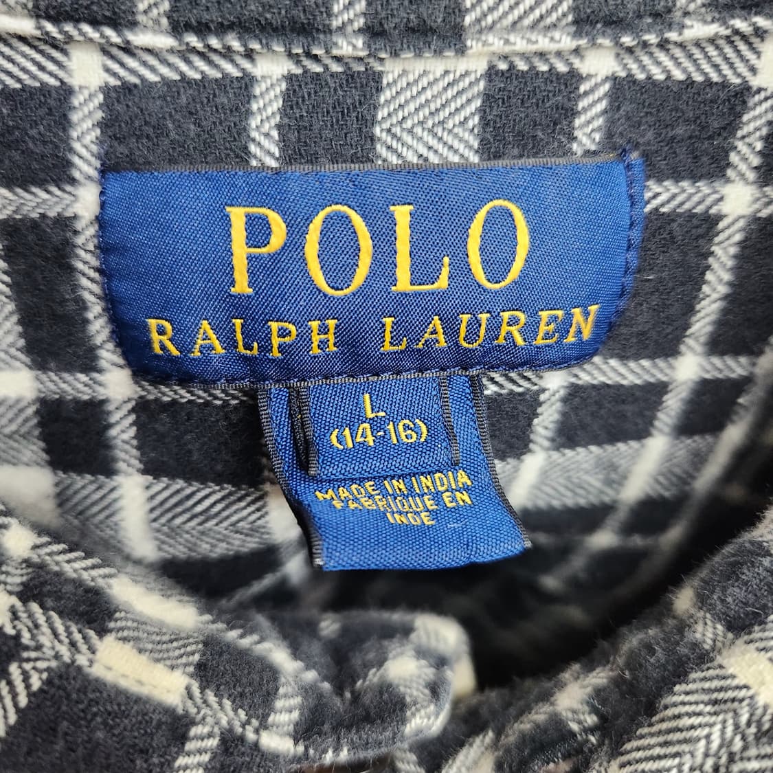 폴로랄프로렌 로고 투포켓 체크 셔츠 M 상품이미지5