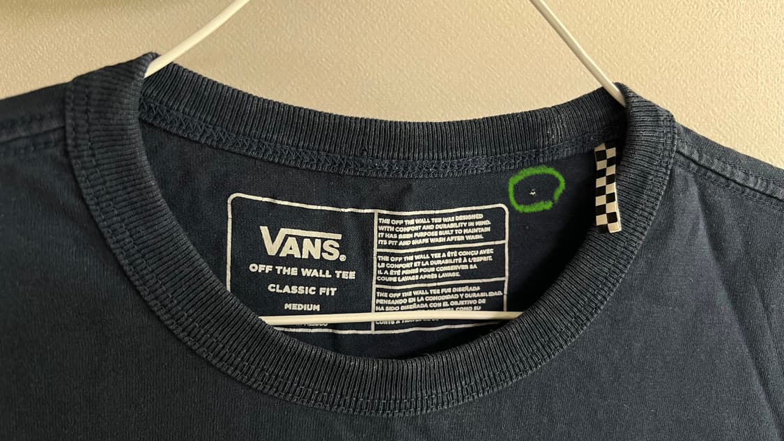 반스 남성 클래식핏 반팔 티셔츠 M 상품이미지2