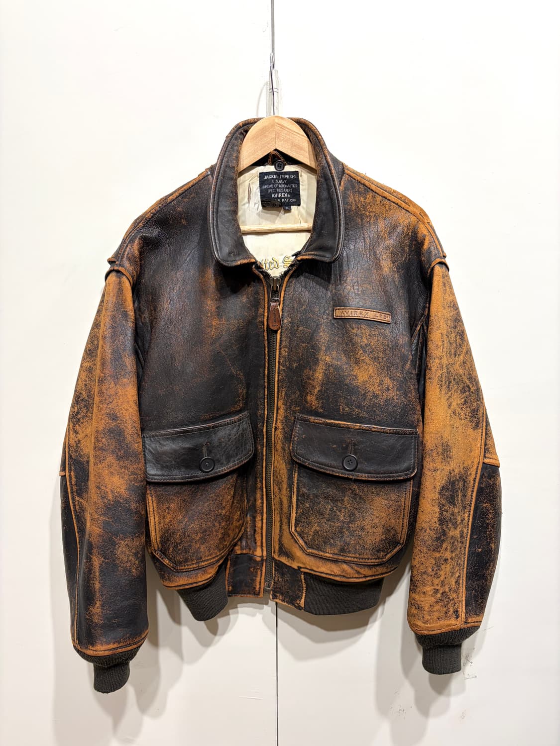 아비렉스 G-1 레더 자켓 상품이미지1