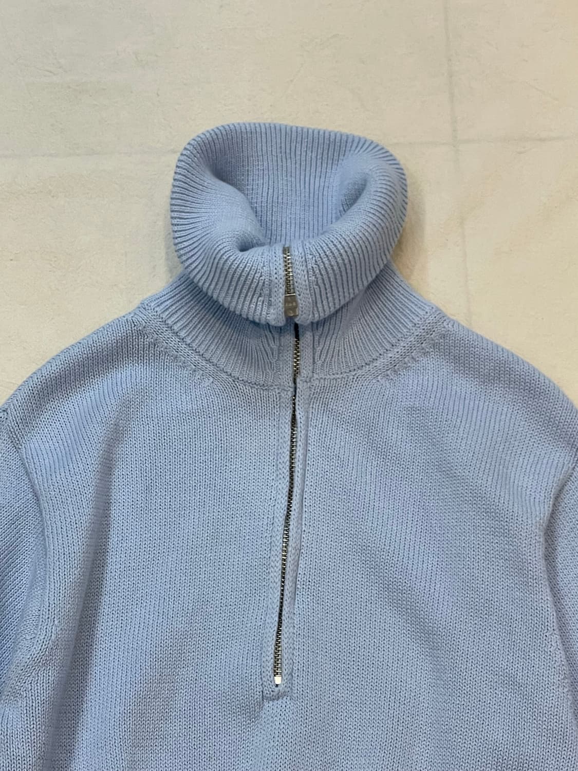 자라 하프집업니트 (코튼) 상품이미지2