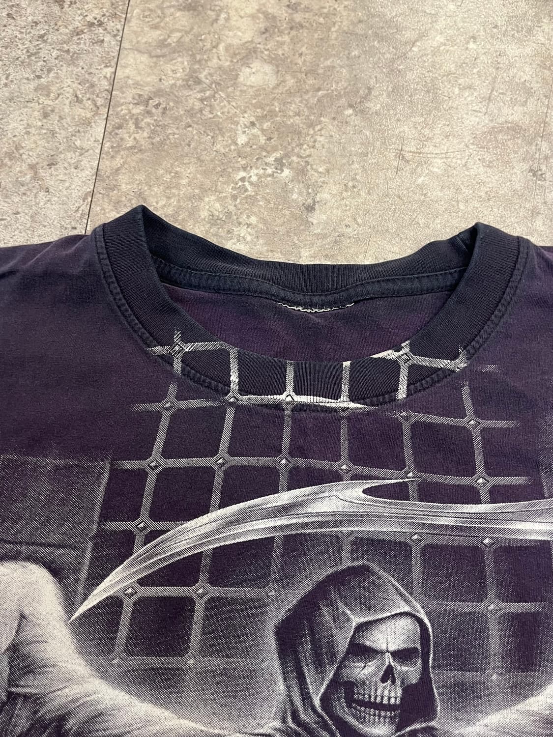 빈티지 해골 프린팅 반팔티 퍼플 #csz4137 상품이미지4
