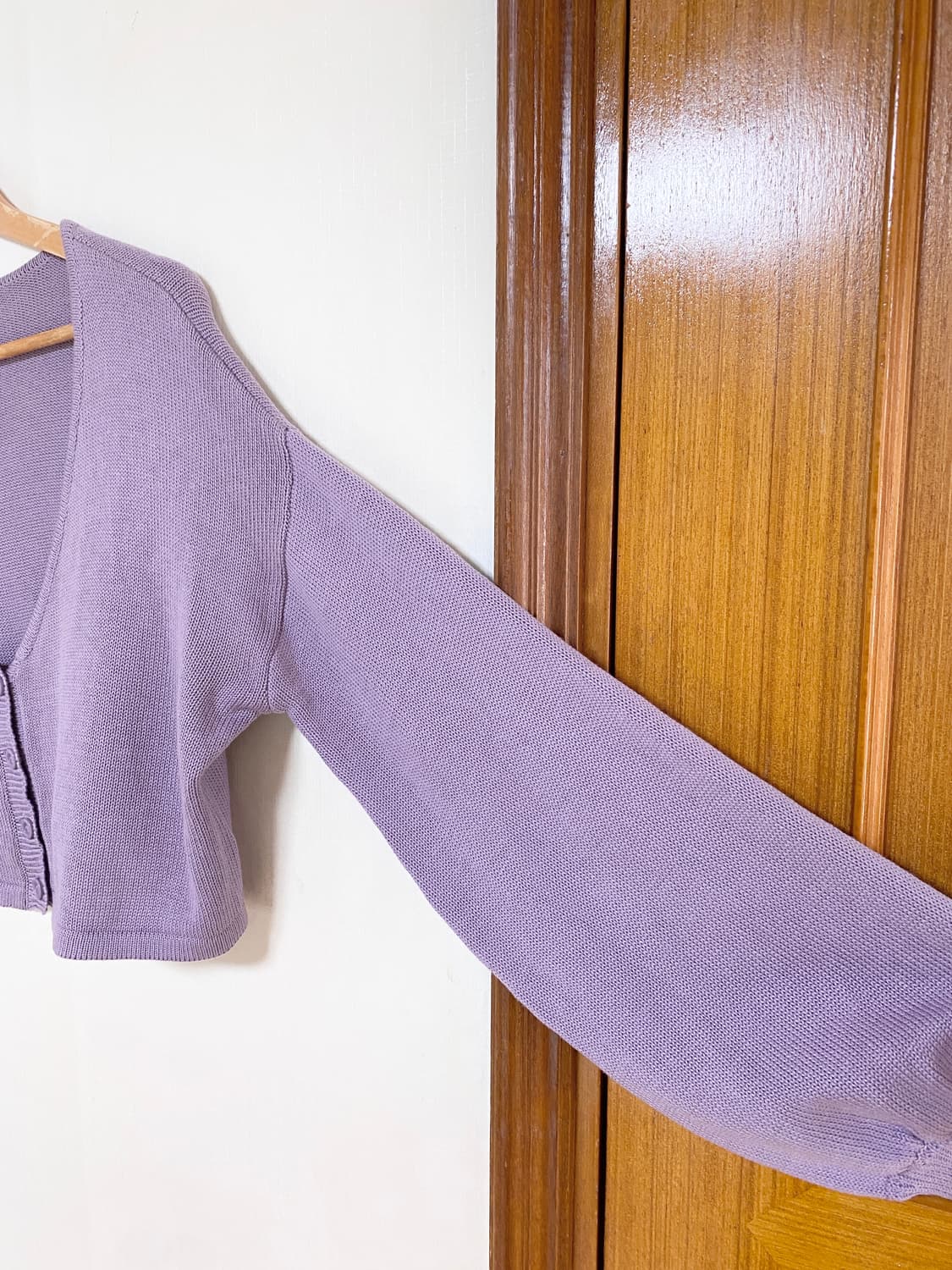 Vintage Lavender Crop Cardigan 상품이미지4