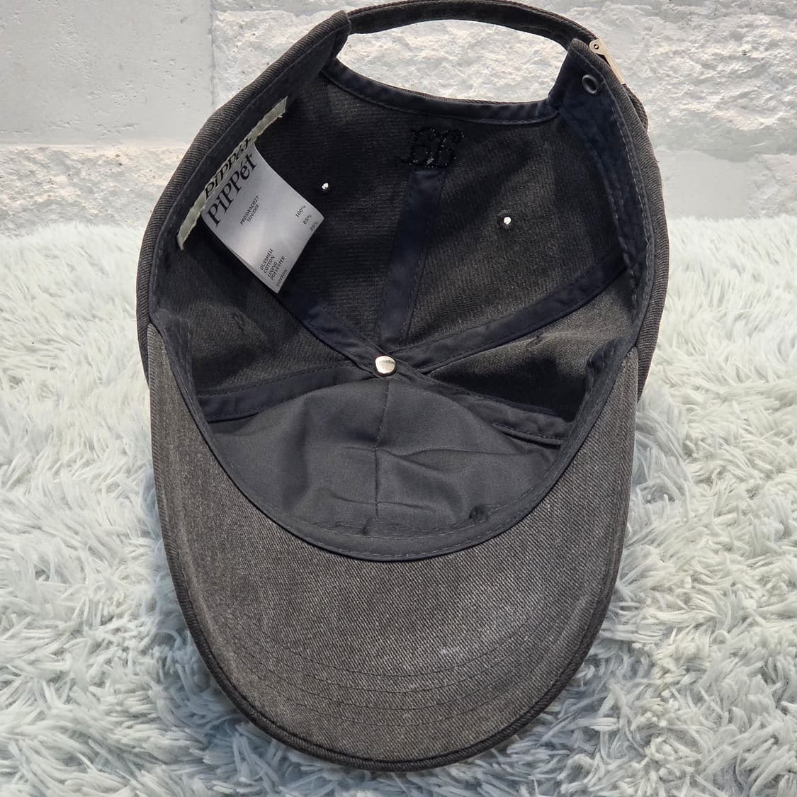 p5-2:피펫(PIPPET) 그레이 자수 볼캡 Free(56-59) 상품이미지6