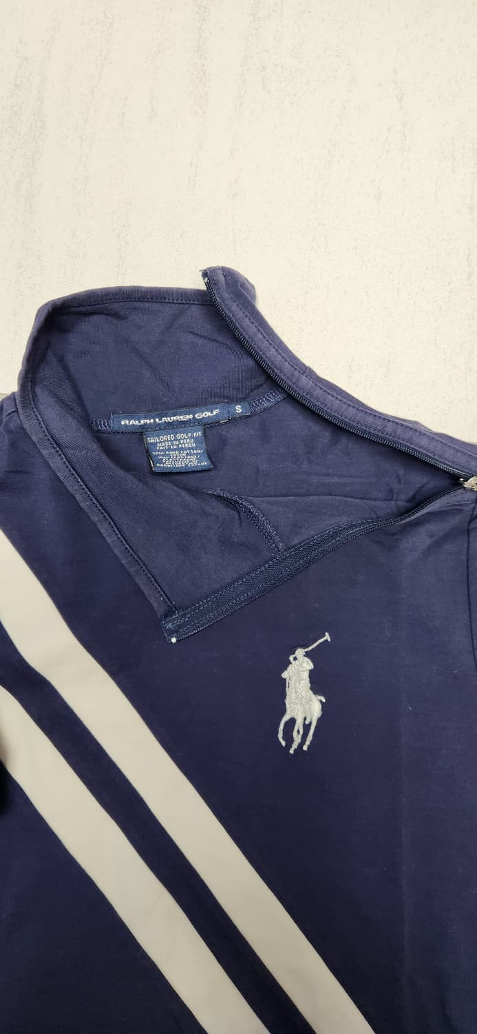 폴로 빅포니 네이비 사이드 지퍼 티 상품이미지4